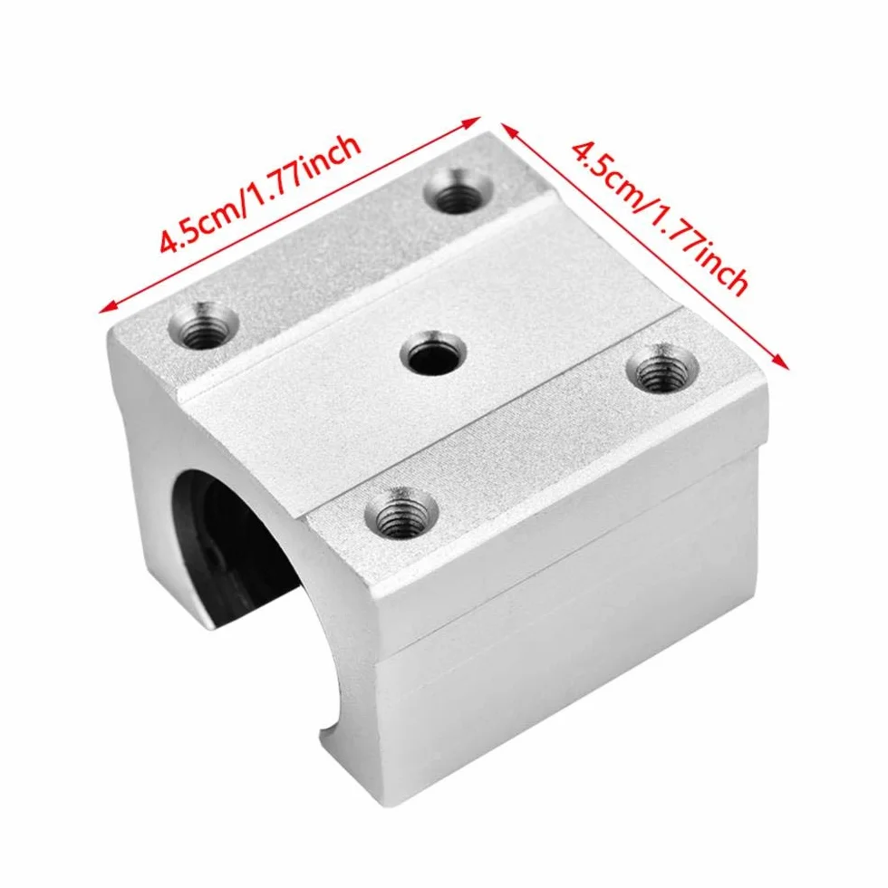 4 szt. SBR16UU 16 mm aluminiowy otwarty liniowy blok łożyska ślizgowy do części routera CNC