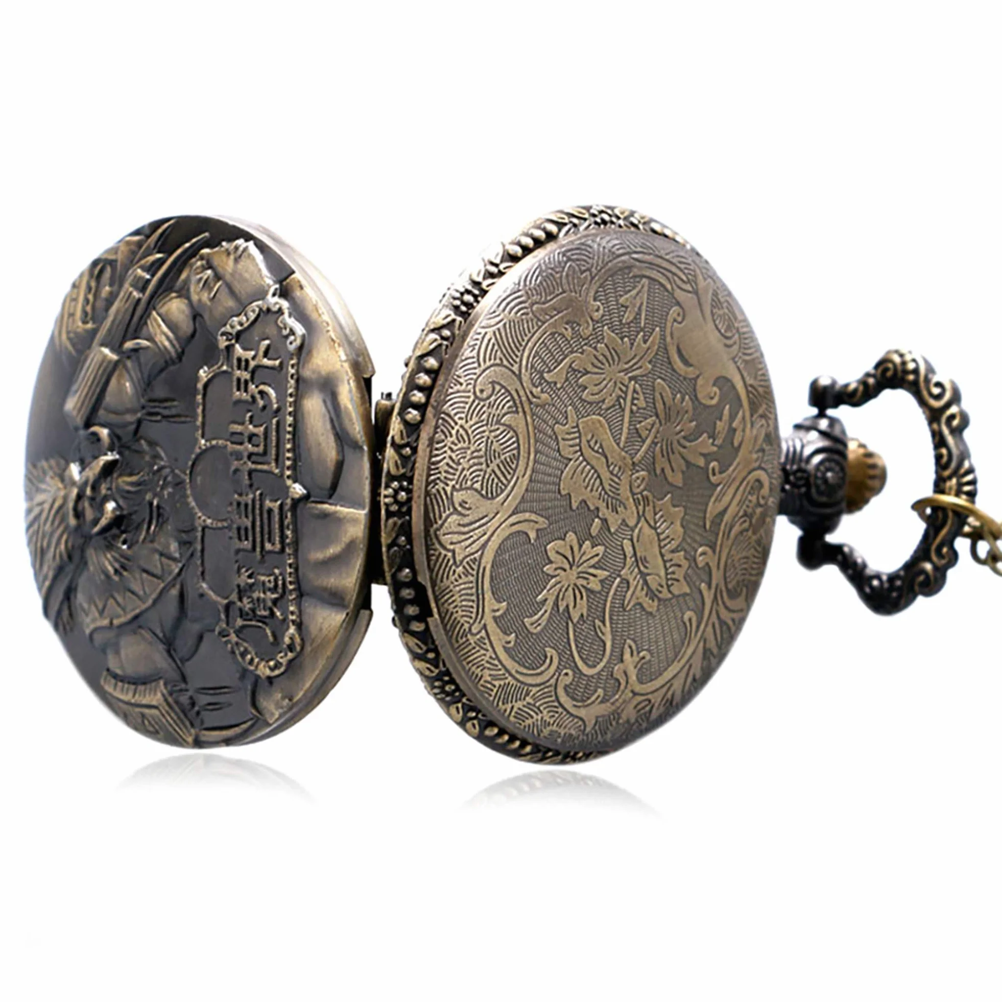 Męski zegarek kieszonkowy Vintage brąz Steampunk