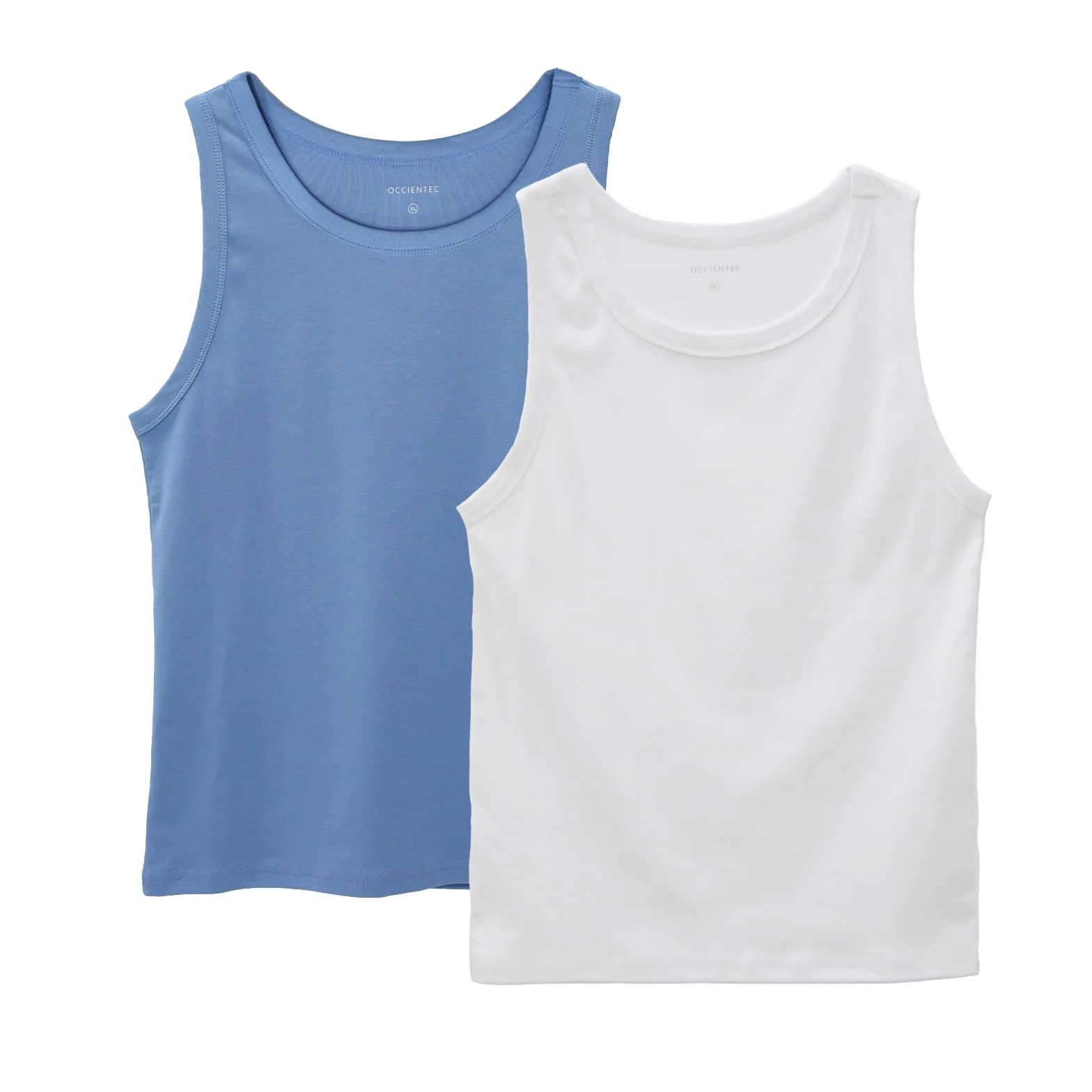 Damski tank top z bawełny o dopasowanym kroju, zestaw 2 szt