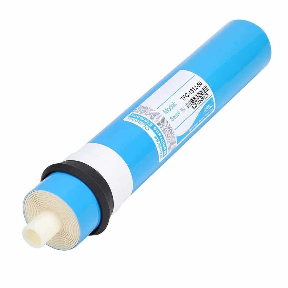 Filtr do Wody, Acuto 50 75 100 GPD Domowy Filtr Membranowy Odwróconej Osmozy RO Filtr Membranowy do Systemu Wodnego Niebieski(2012-100G)