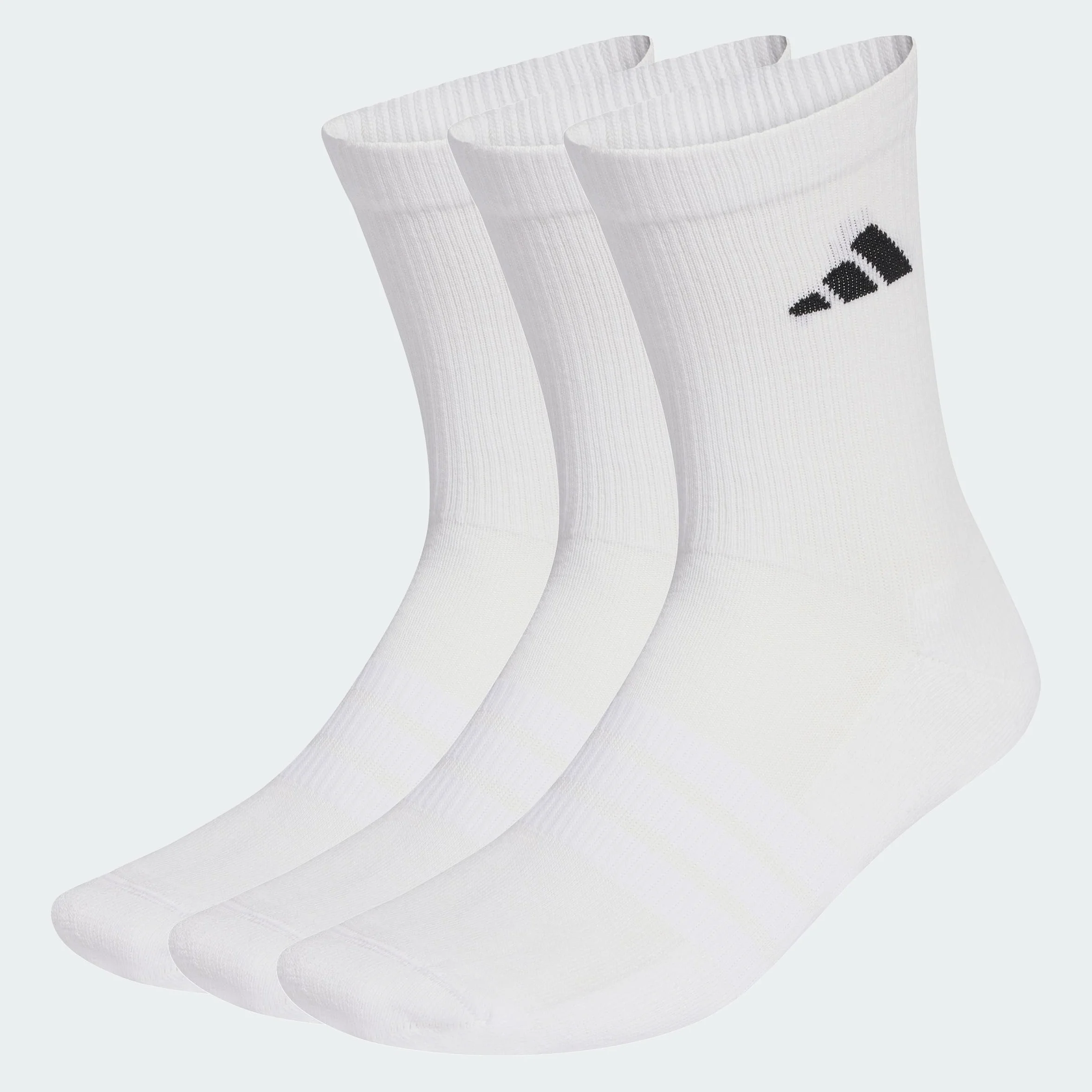 adidas Uniseks Cushioned Sportswear Crew Socks 3 Pair Pack, white/white/black, 37-40