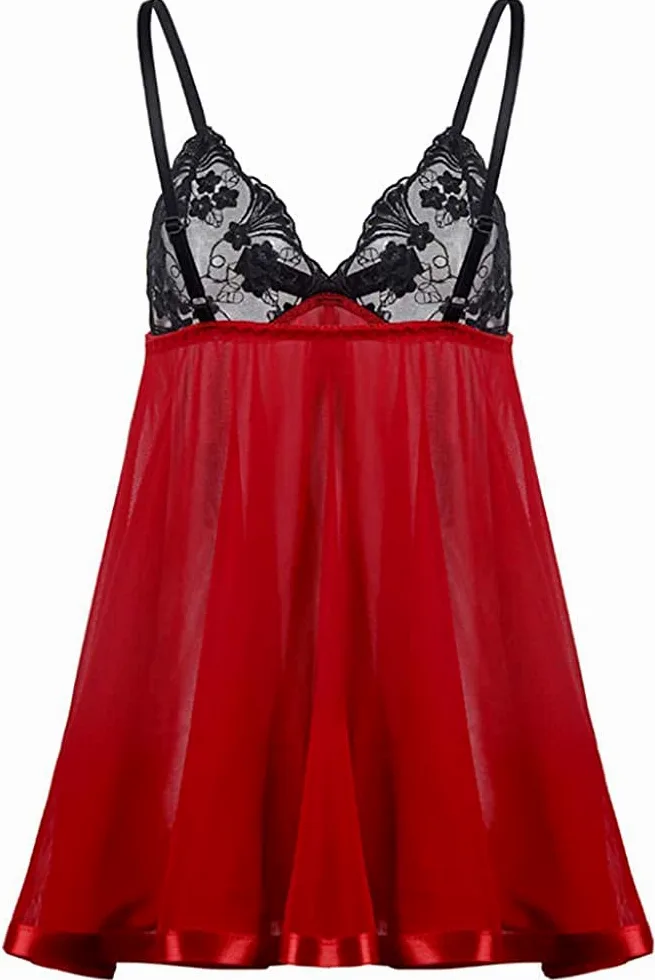 Kobiety Koronkowa bielizna Babydoll Seksowna koszulka Bielizna Seksowne damskie gorsety; Gorsety Damskie Koronkowa Seksowna Bielizna Kalesony Koszula nocna Spódnica Piżamy Bielizna Set77 (Ko