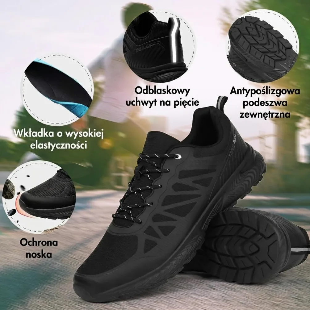 Hawkwell Męskie Buty do Biegania w Terenie Trailowe Outdoorowe Duże Rozmiary 47-53
