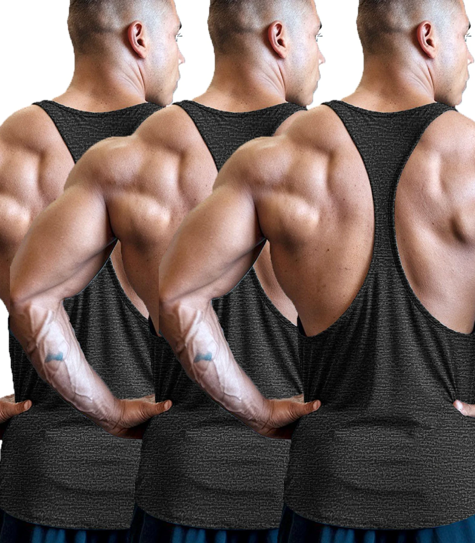 Męska koszulka fitness na ramiączk,sportowe koszulki kulturystyczne szybkoschnące koszulki na ramiączkach Tombre Gym