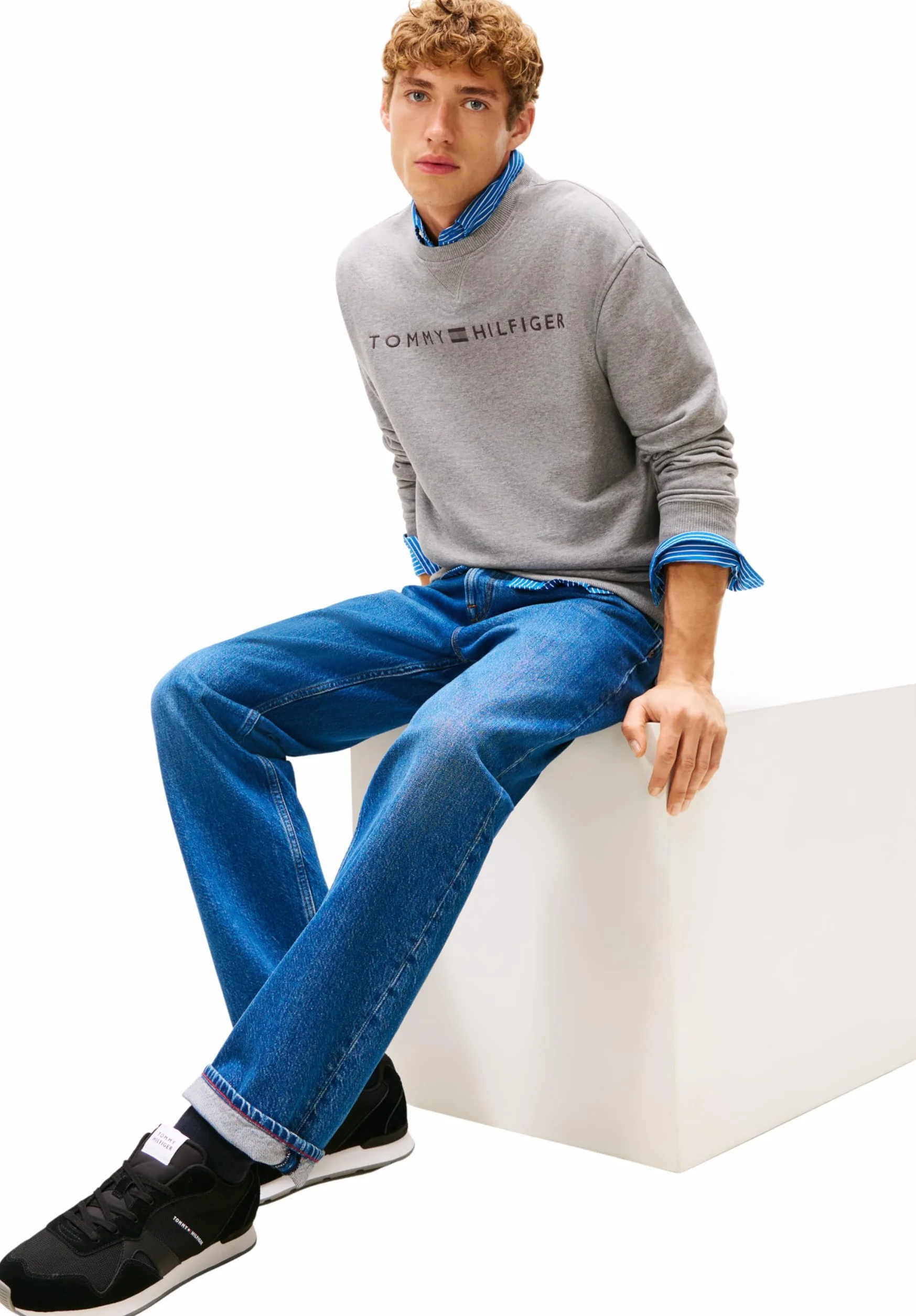 Tommy Hilfiger Mężczyźni Runner Icon Mix Fm0fm05679Niski top
