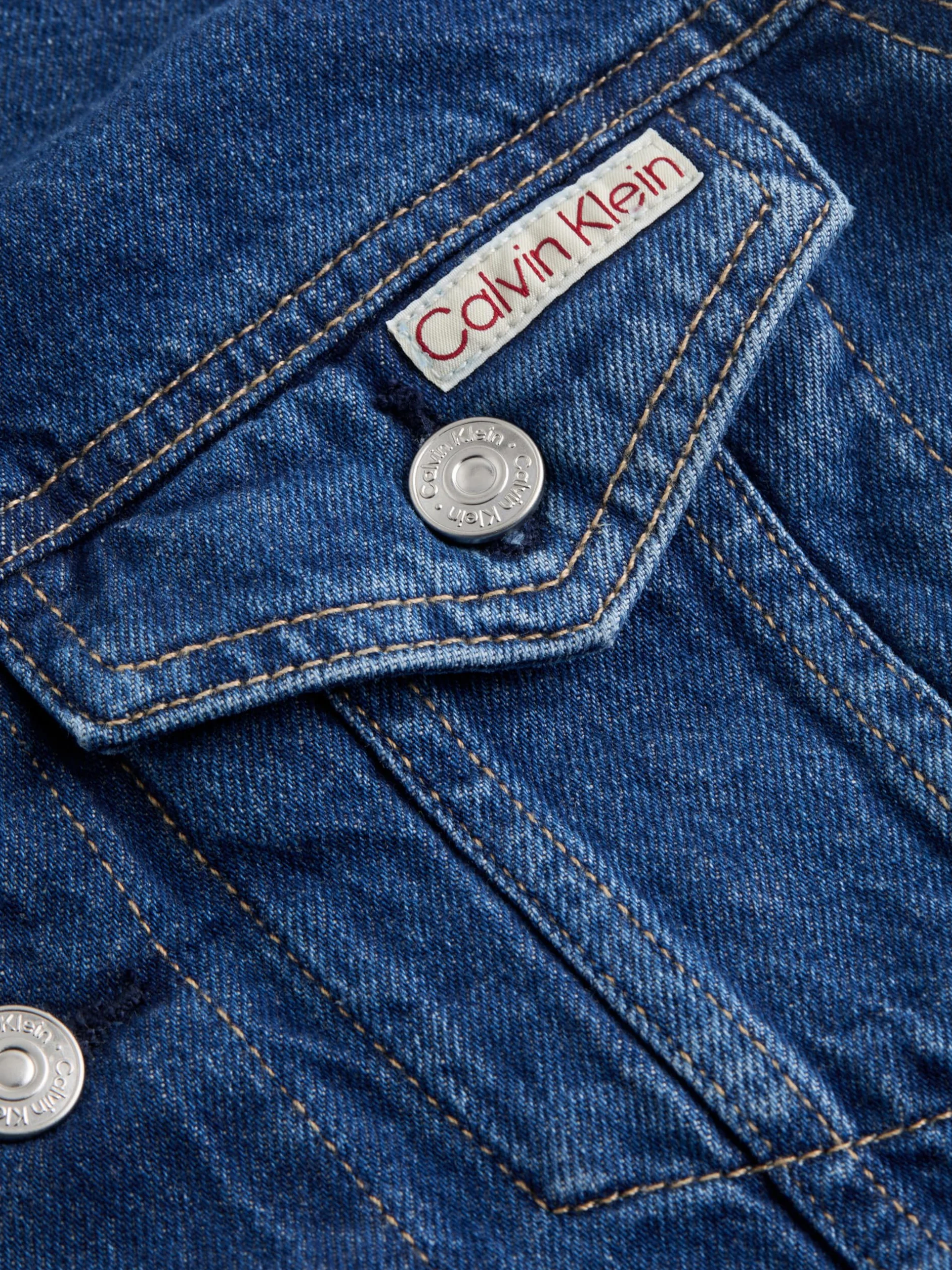 Calvin Klein Kurtka Trucker Cropped 90's Denim J20j225183