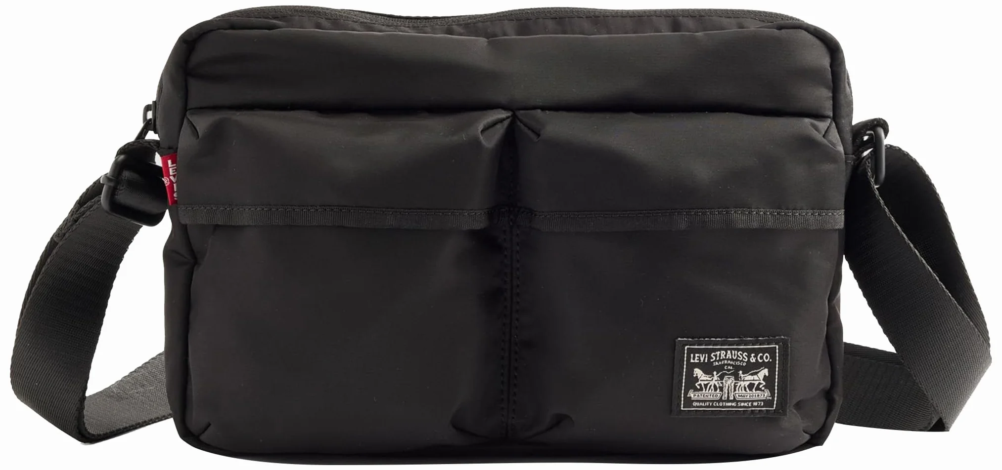 Levi's Men's Summer Mission Bay Crossbody, kawior, Caviar, jeden rozmiar