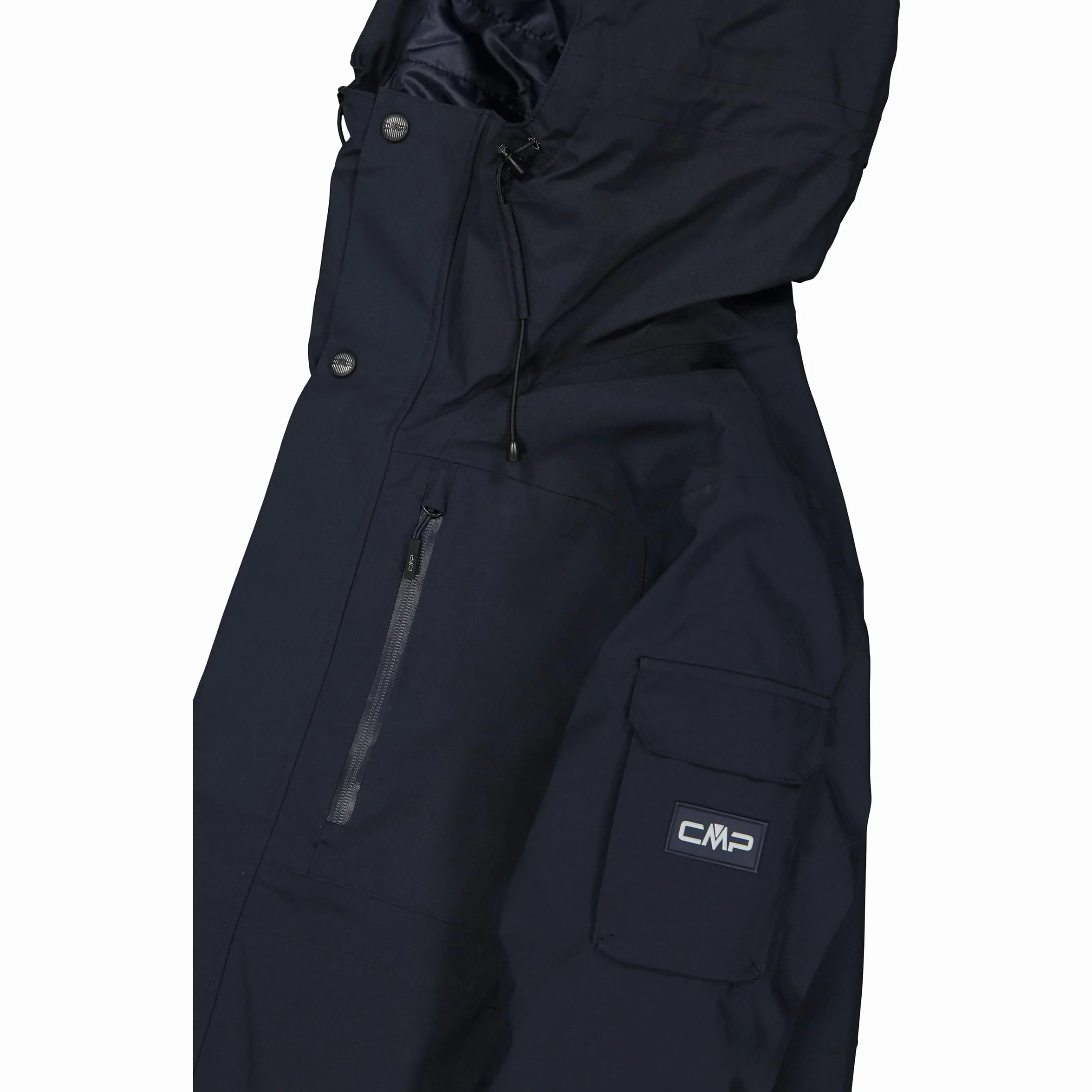 CMP Kurtka narciarska z kapturem Black Blue 56