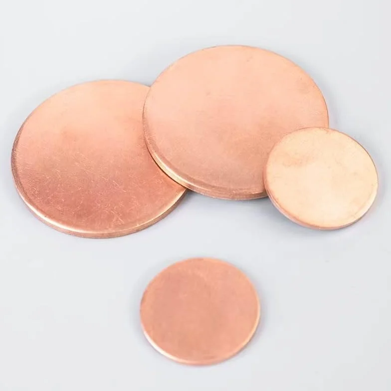Premium Pure Copper Metal Discs - Czyste okrągłe dyski do rękodzieła - grubość 1-6 mm, średnica 10-300 mm(1 3mm x 60mm)