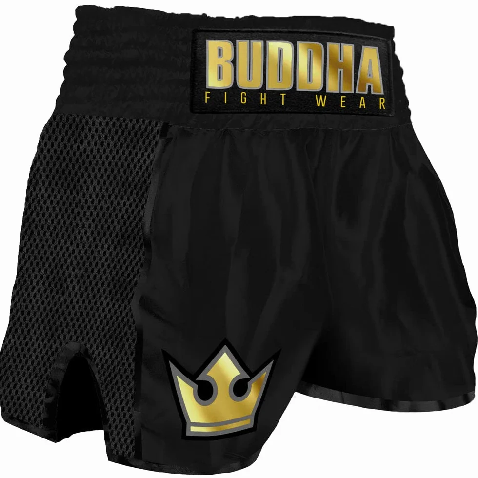 Buddha Fight Wear. Short Retro Premium. Specjalnie zaprojektowany do Kick Boxing, Muay Thai, K1 lub dowolnego trybu sportów kontaktowych
