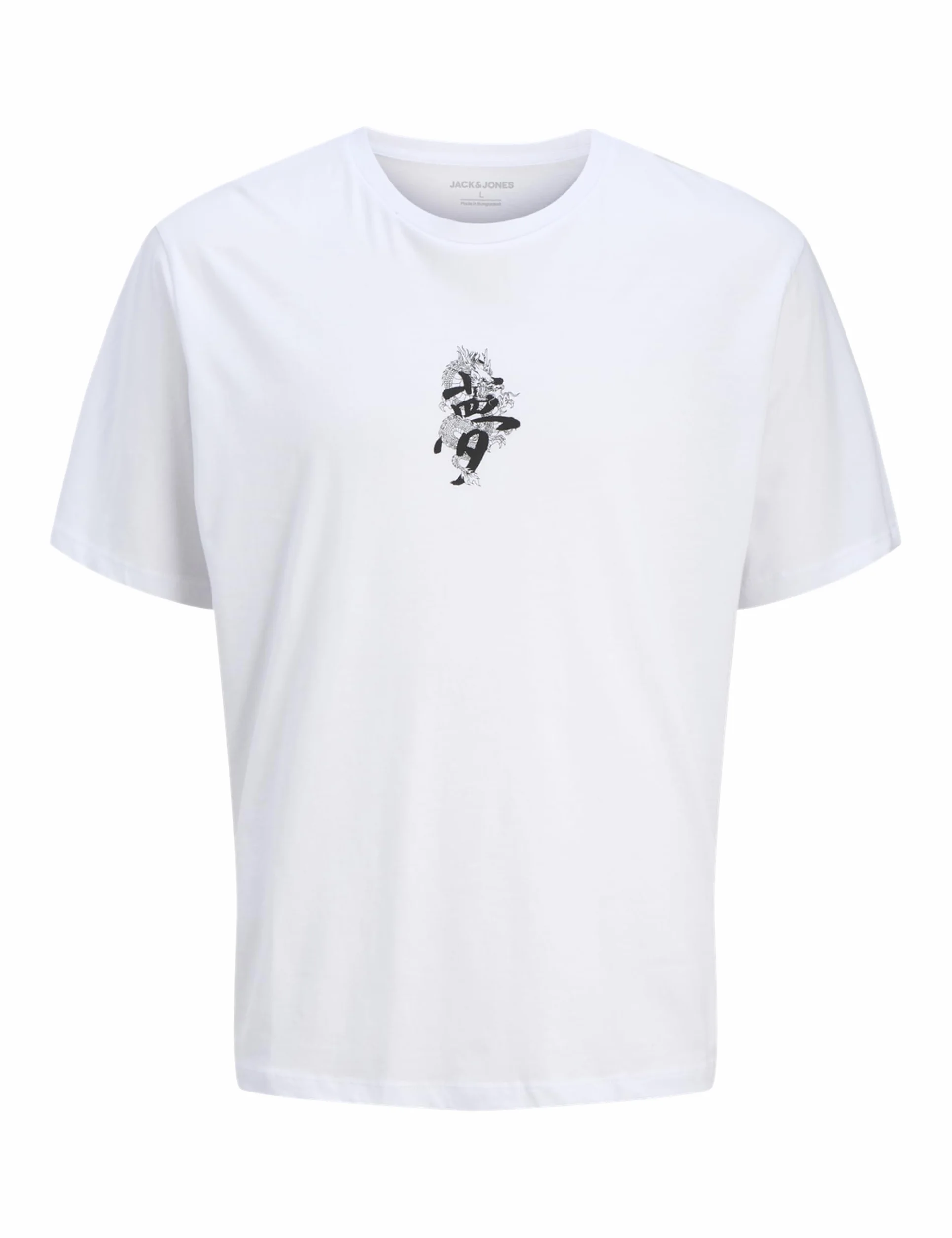 JACK & JONES Jjmiko Tee SS Crew Neck Jnr biały 164