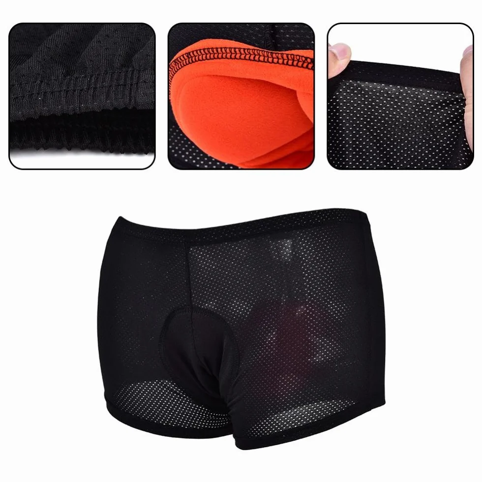 Bielizna rowerowa, Unisex Outdoor Cycling Underwear 3D wyściełane spodenki rowerowe do jazdy na rowerze (M)