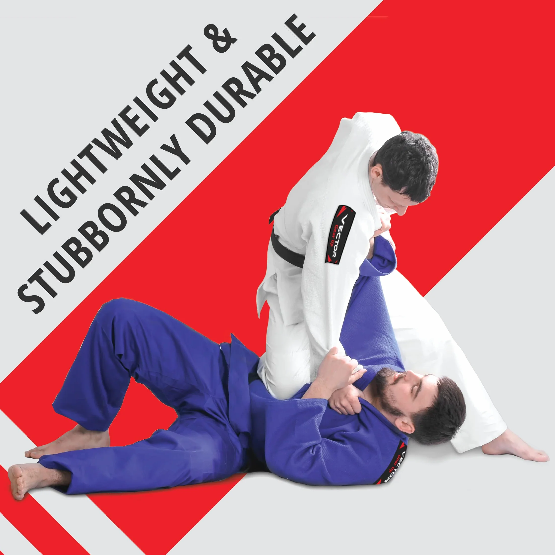 Vector brazylijski Jiu Jitsu BJJ Gi kimono z darmowym biaﾅＺm paskiem, lekki splot perﾅＰwy 100% tkanina baweﾅＯiana