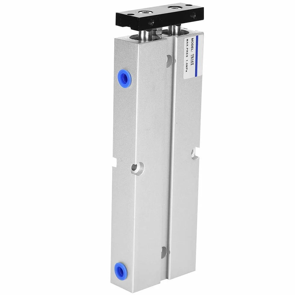 Cylinder podwójnego działania, siłownik pneumatyczny, 01-09MPa wysoce precyzyjny cylinder powietrza TN16, silne utlenianie (TN16 x 150-S)