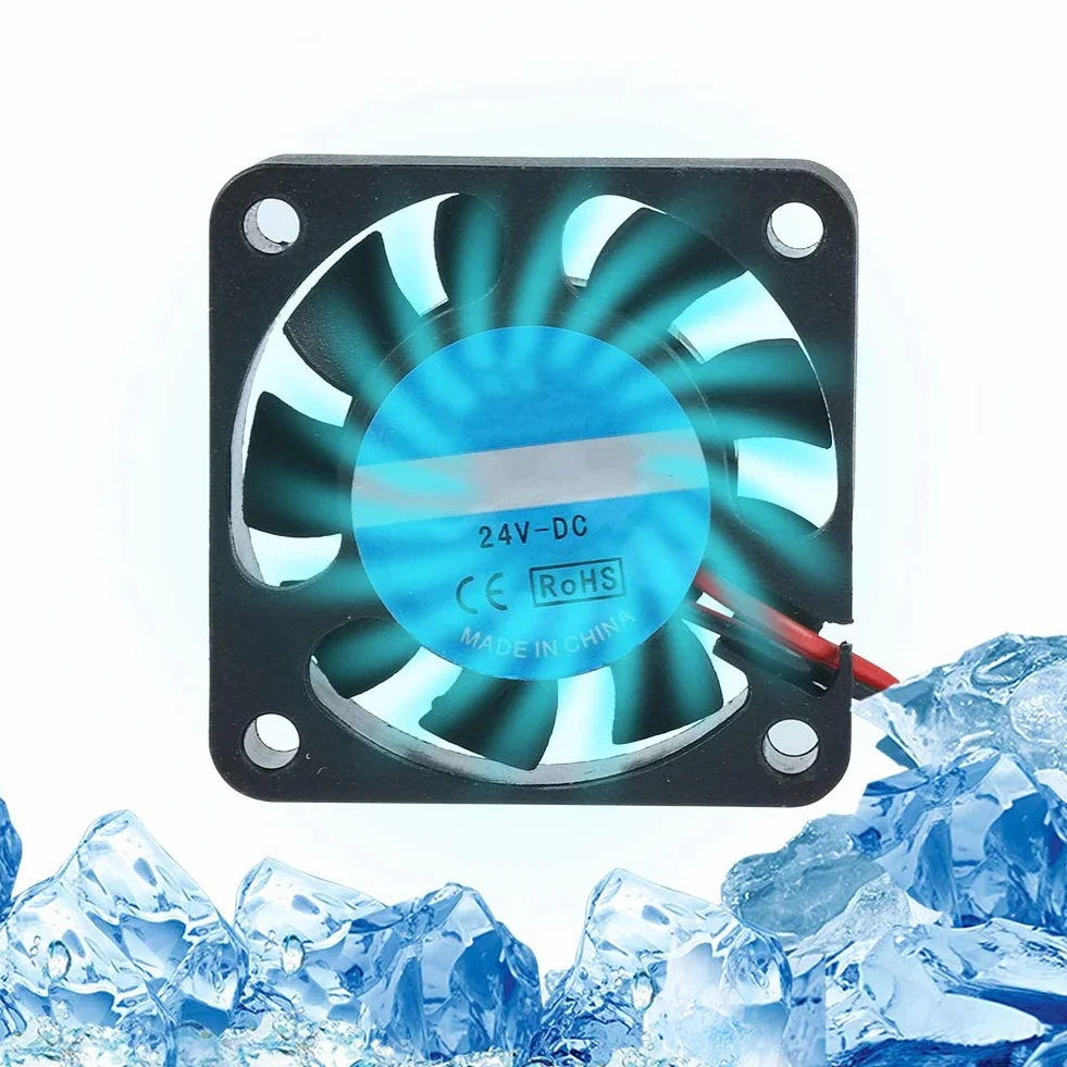 2 Szt. Wentylator Chłodzący Drukarki 3D, 24 V 4010 7000 Obr./min Wentylator Wytłaczarki Duży Wiatr Mały Wentylator Dmuchawy Cichy Dmuchanie Akcesoria do Drukarek 3D