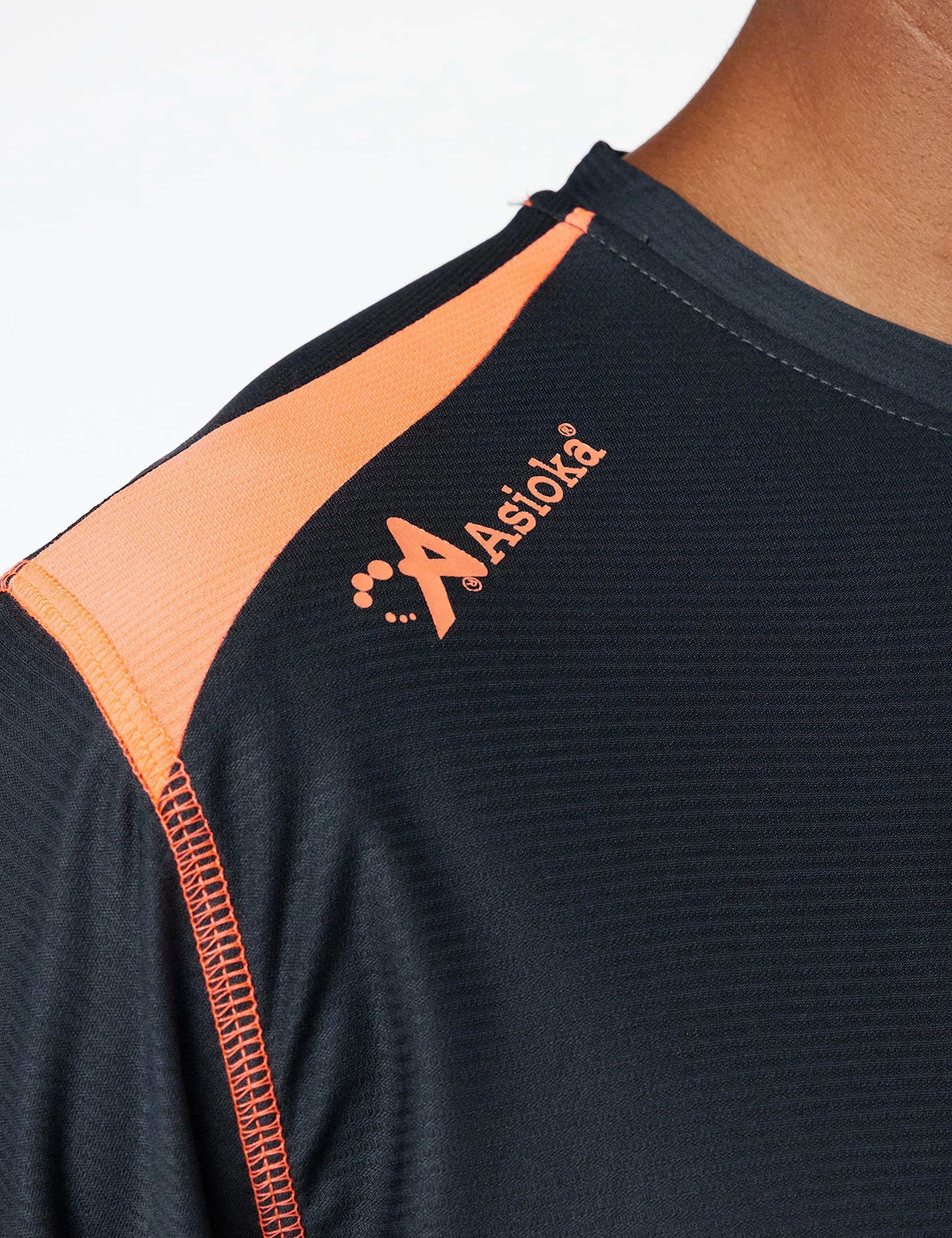 ASIOKA 182/17 Koszulka techniczna kombinowana Unisex dla dorosłych, XL, Marengo/pomarańczowy
