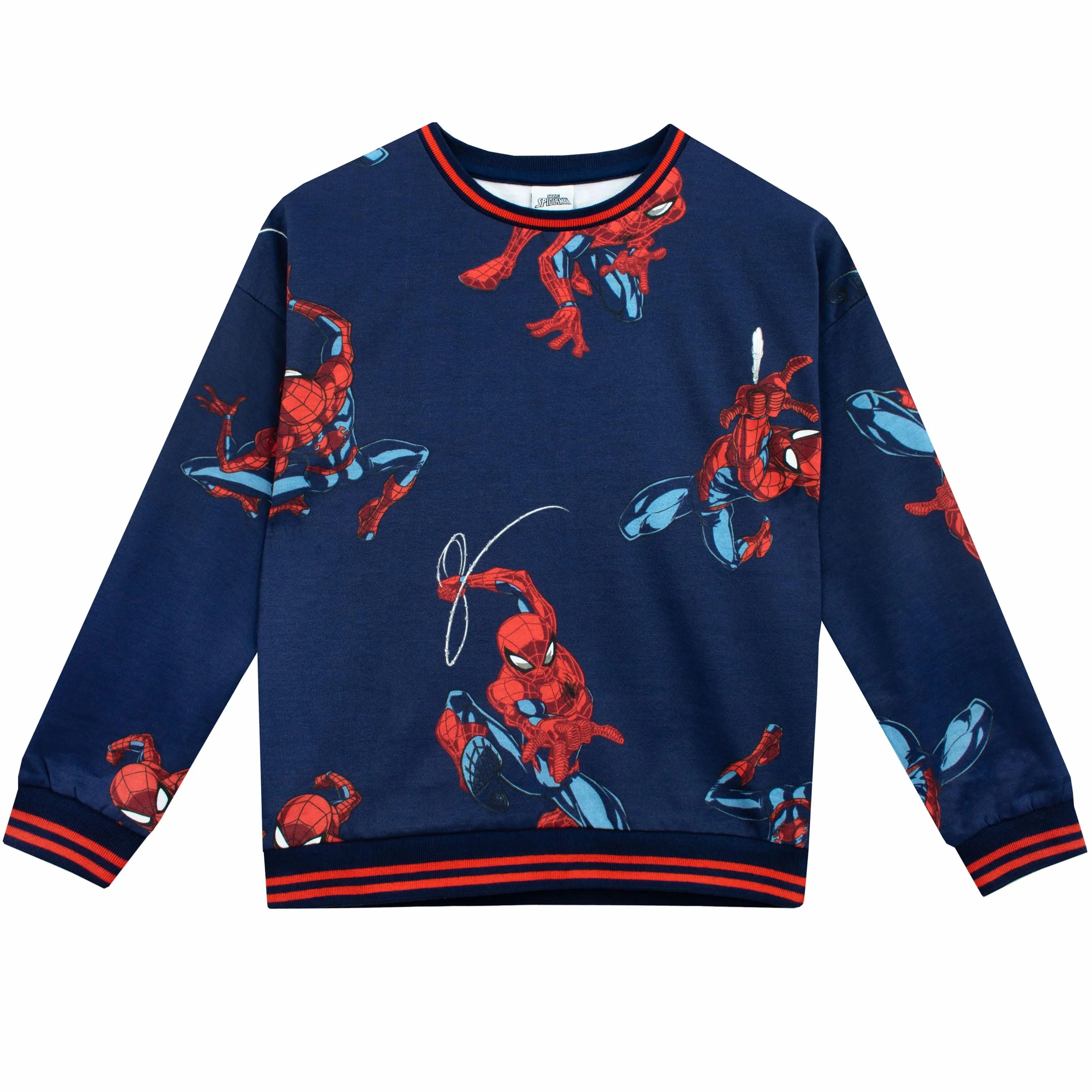 Komplet Spiderman od Marvel dla Chłopców | Bluza i Dresowe Spodnie dla Chłopców | Dres Spiderman dla Dzieci | Rozmiary od 2 do 12 lat | Oficjalna Odzież z Spidermanem