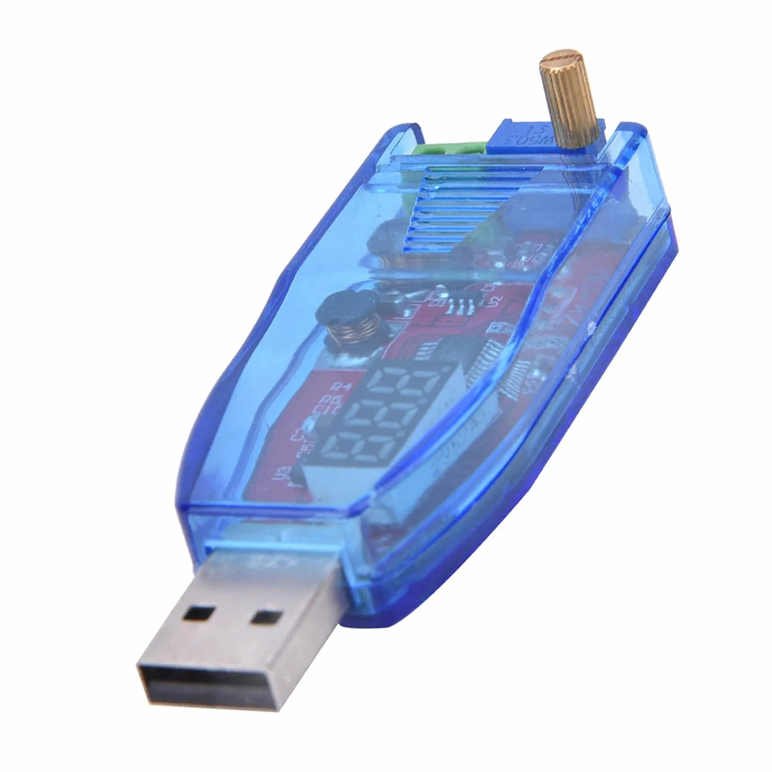 Regulowany Moduł Zasilacza Step UP, Regulator Napięcia 5V do 24V z Wyświetlaczem, Moduł Regulatora Zasilania USB