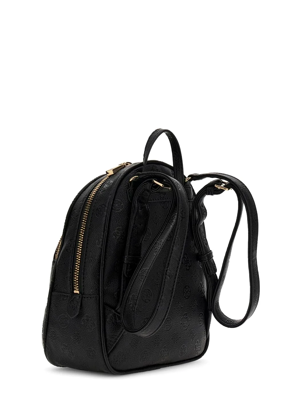 GUESS Czarny teksturowany plecak PU Manhattan