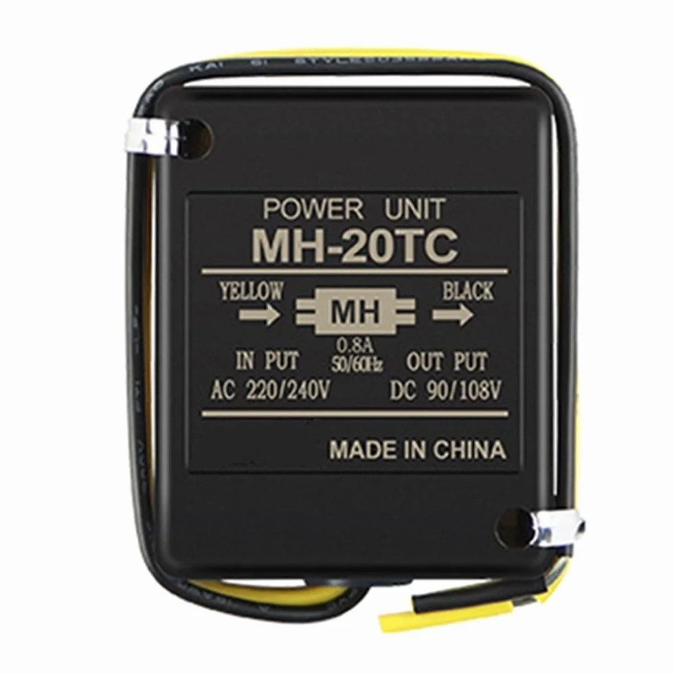Eawfgtuw Elektromagnetyczny prostownik hamulca MH-20TC MH-23 MH-25 z powłoką ABS, styki ze stopu srebra, szybkie hamowanie, wyjście DC90-108 V, do przemysłowych urządzeń silnikowych (MH-25)