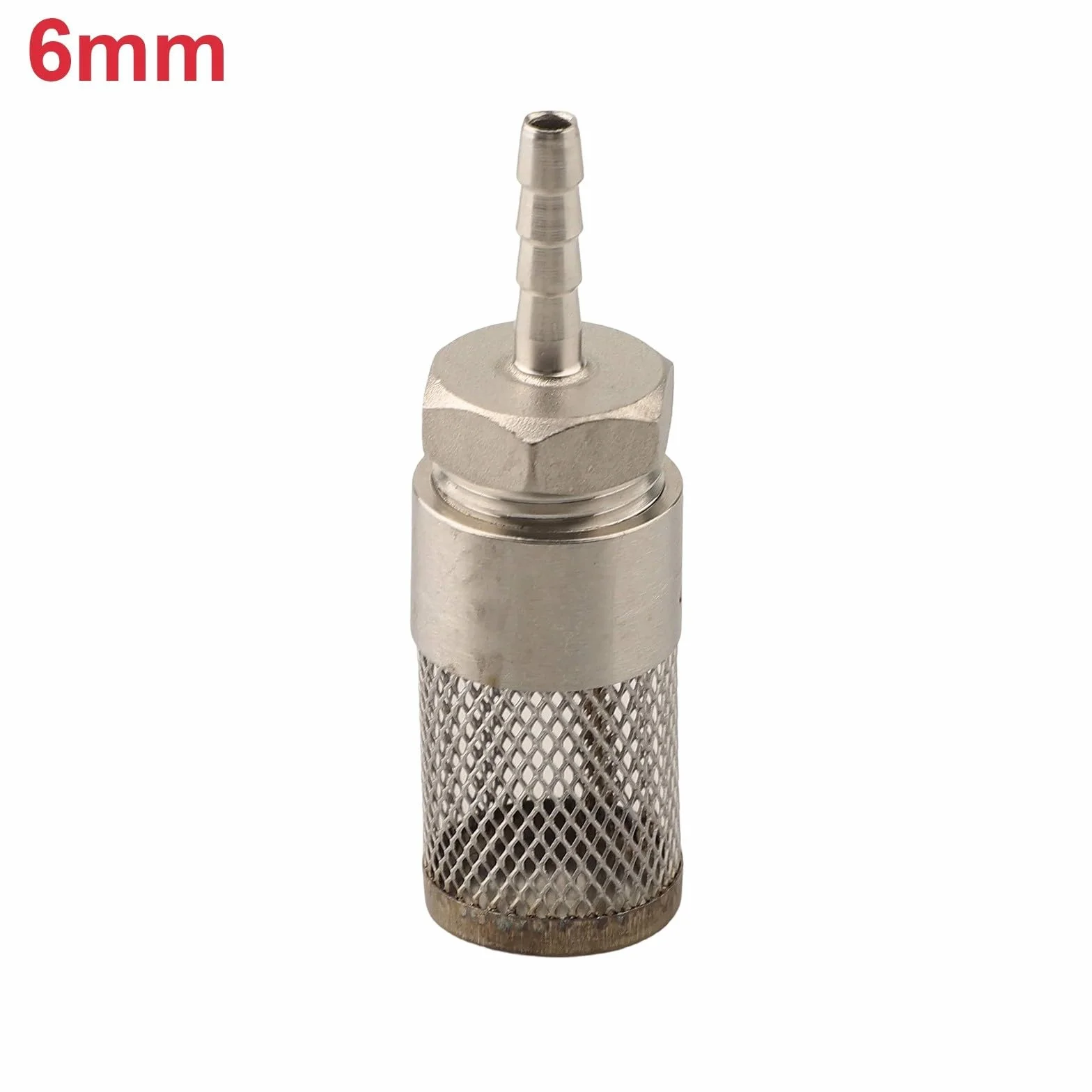 Stal nierdzewna 304 Inline filtr wody sitko siatkowe złącze rurowe złącze wtykowe do systemu pompy paliwa gazowego wiele rozmiarów 6 mm do 18 mm (6 mm)