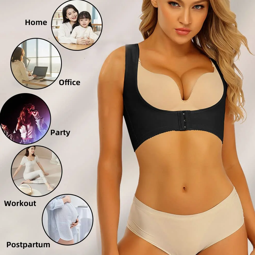 2 szt., górne ramię, wyszczuplające ramię, modelujący rękaw, gorset, kamizelka kompresyjna, korektor postawy, uchwyt do liposukcji