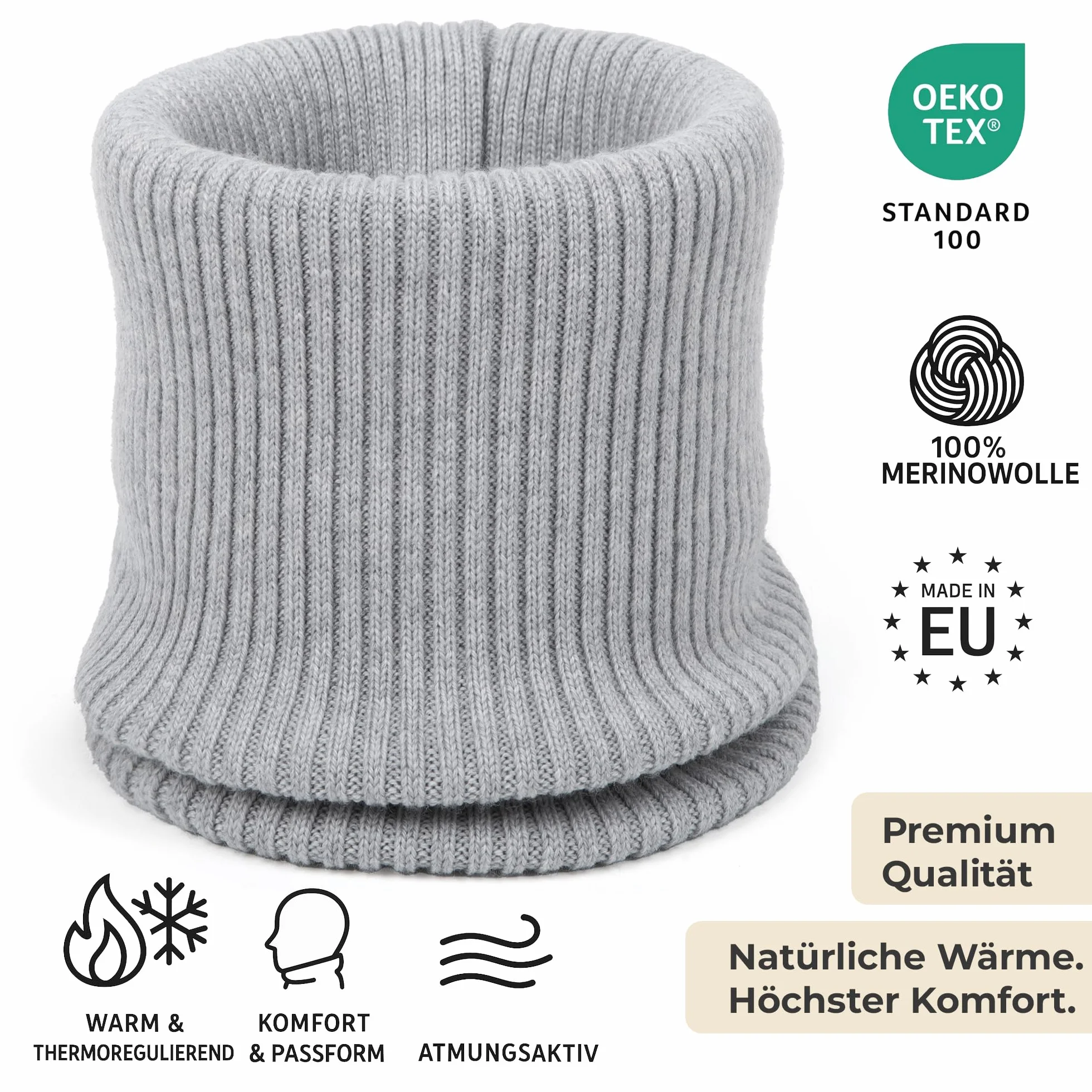 molti dziecięcy komin z wełny merino | komin na zimę, jesień i wiosnę | unisex 4–8 lat | miękki, oddychający, elastyczny | dostępny w 5 kolorach