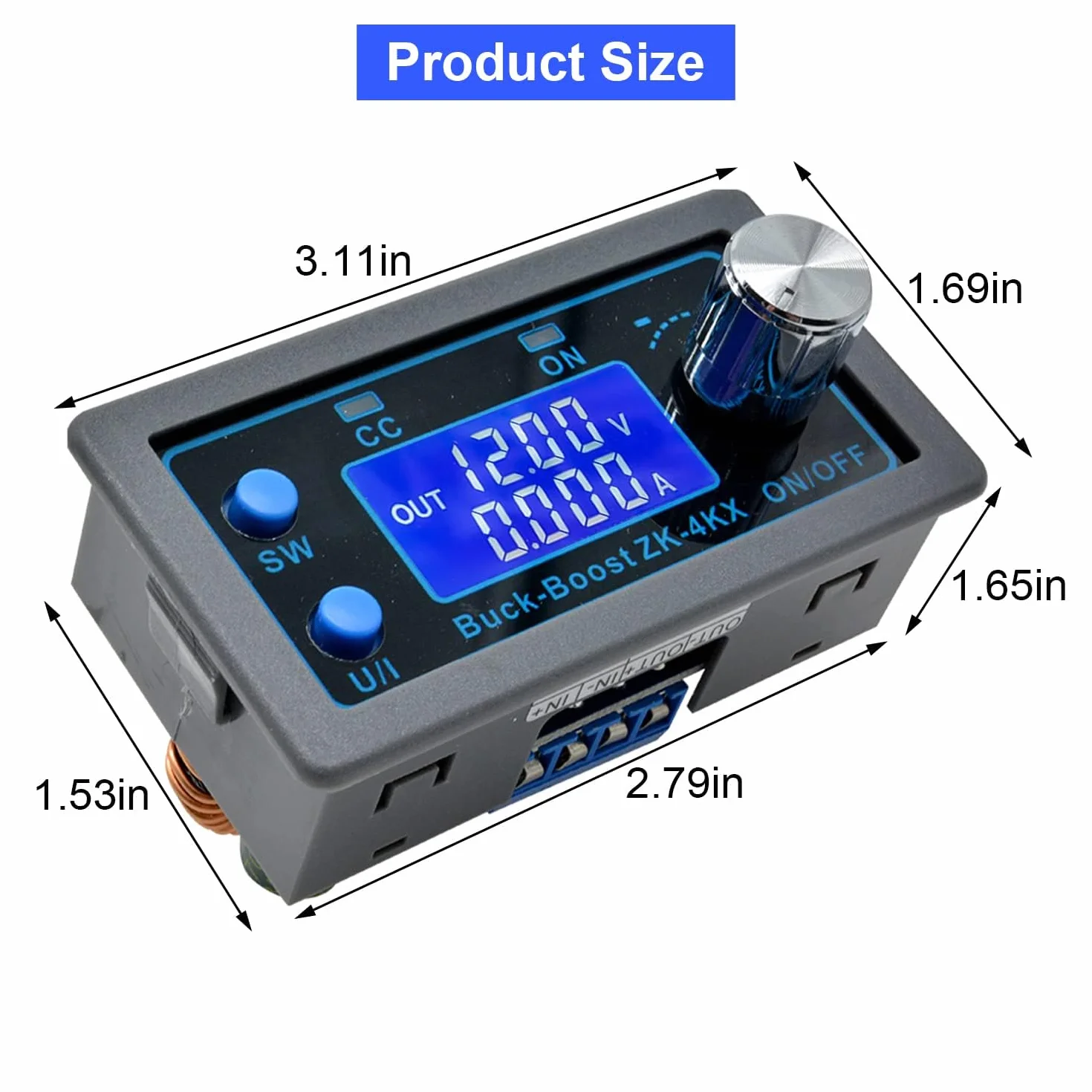 DC DC Boost Buck Converter regulator napięcia od 0,5-30V 4A 5V 6V 12V 24V regulowany napięcie moduł ładujący DIY ze stałym napięciem i prądem stałym.