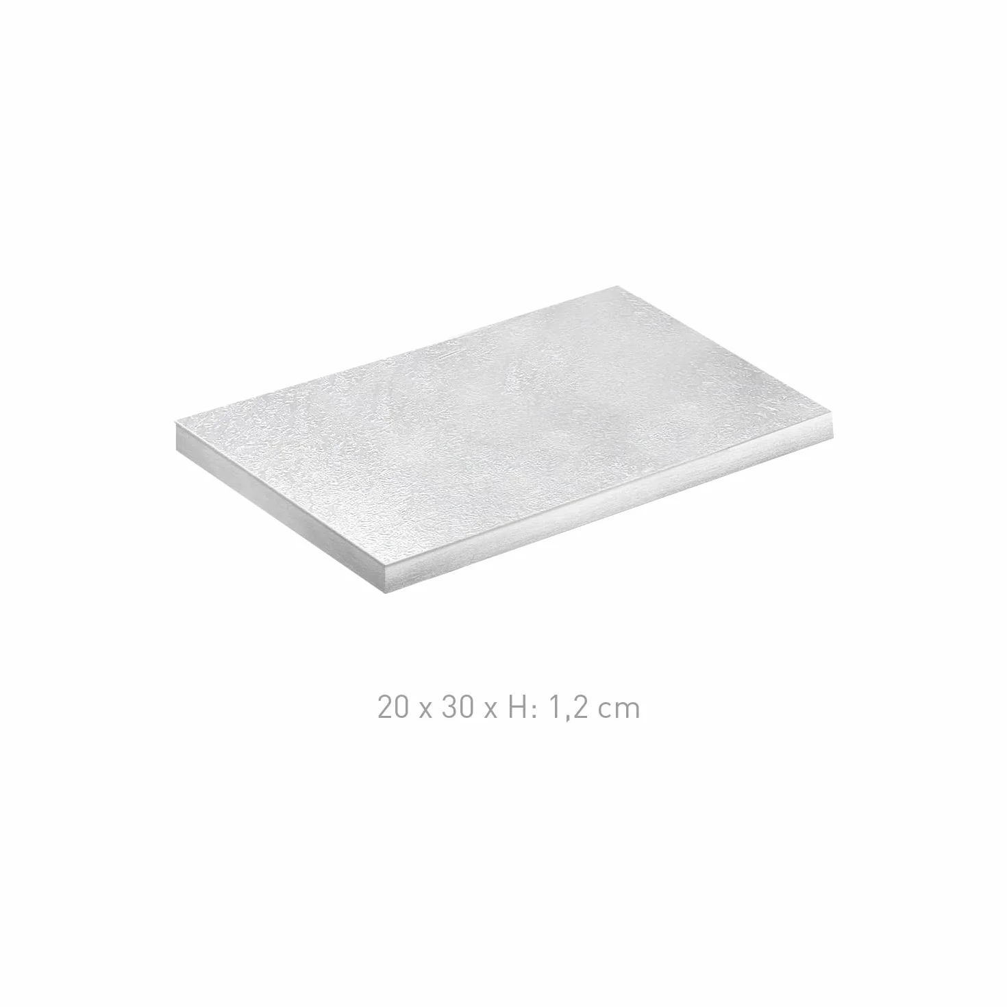 Dekora - Prostokątny Srebrny Podkład pod Tort z Twardej Tektury 20x30 cm, Wysokość 1,2 cm - Idealny na Wszystkie Uroczystości, Urodziny i Rocznice