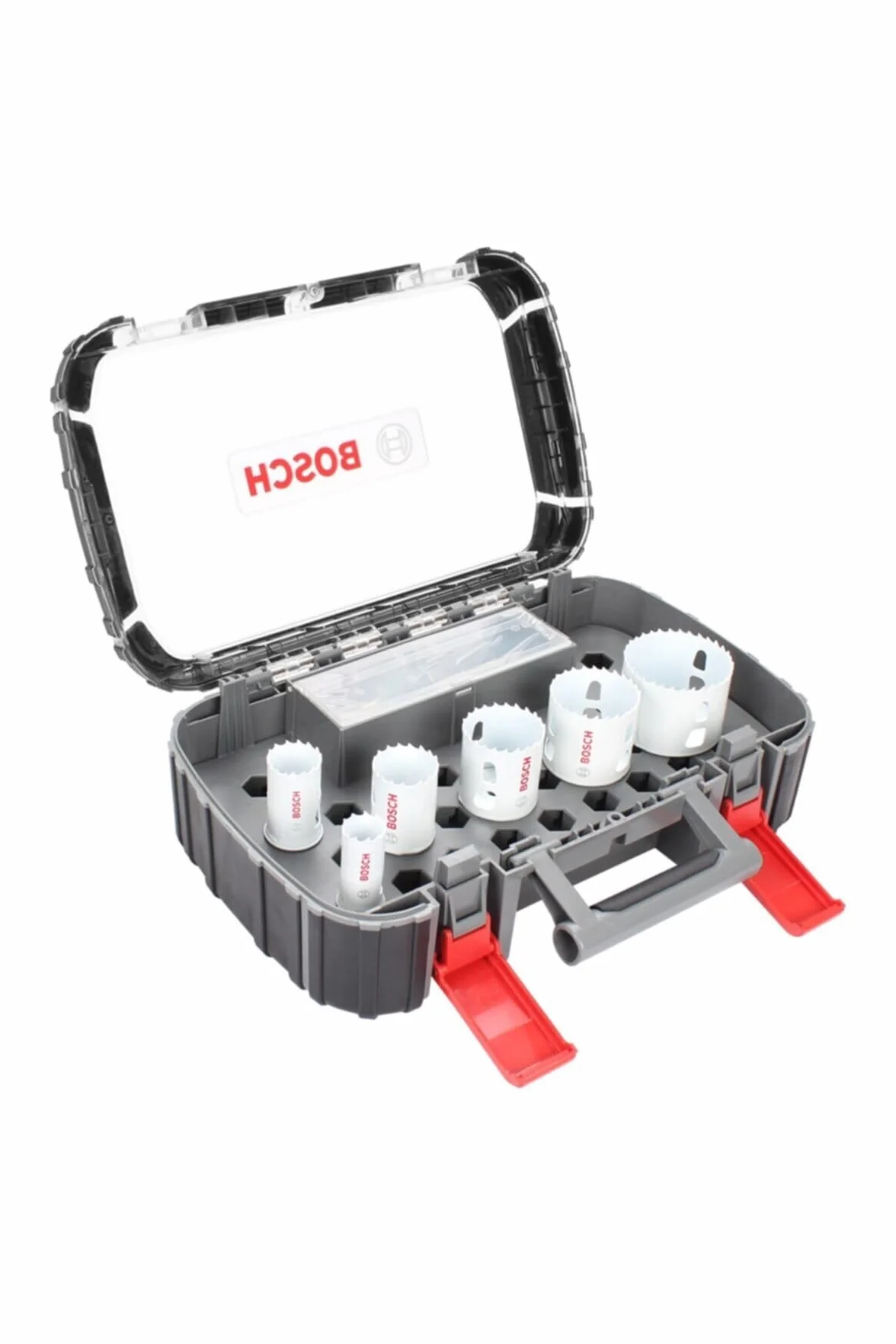 Bosch Professional 9-częściowy Zestaw Otwornic Progressor for Wood & Metal Set (dla Elektryków, Ø 22-64 mm, Akcesoriów Wiertarek)
