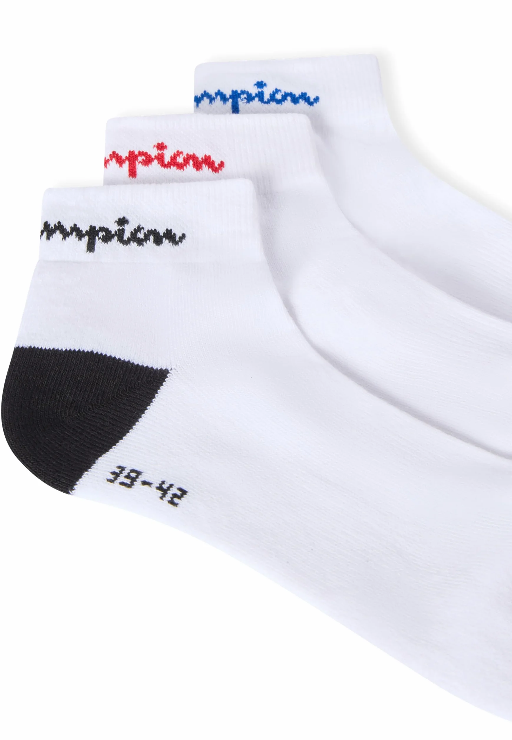 Champion Core Multicolor 3pp Quarter Skarpetki Uniseks, Biały, 35-38