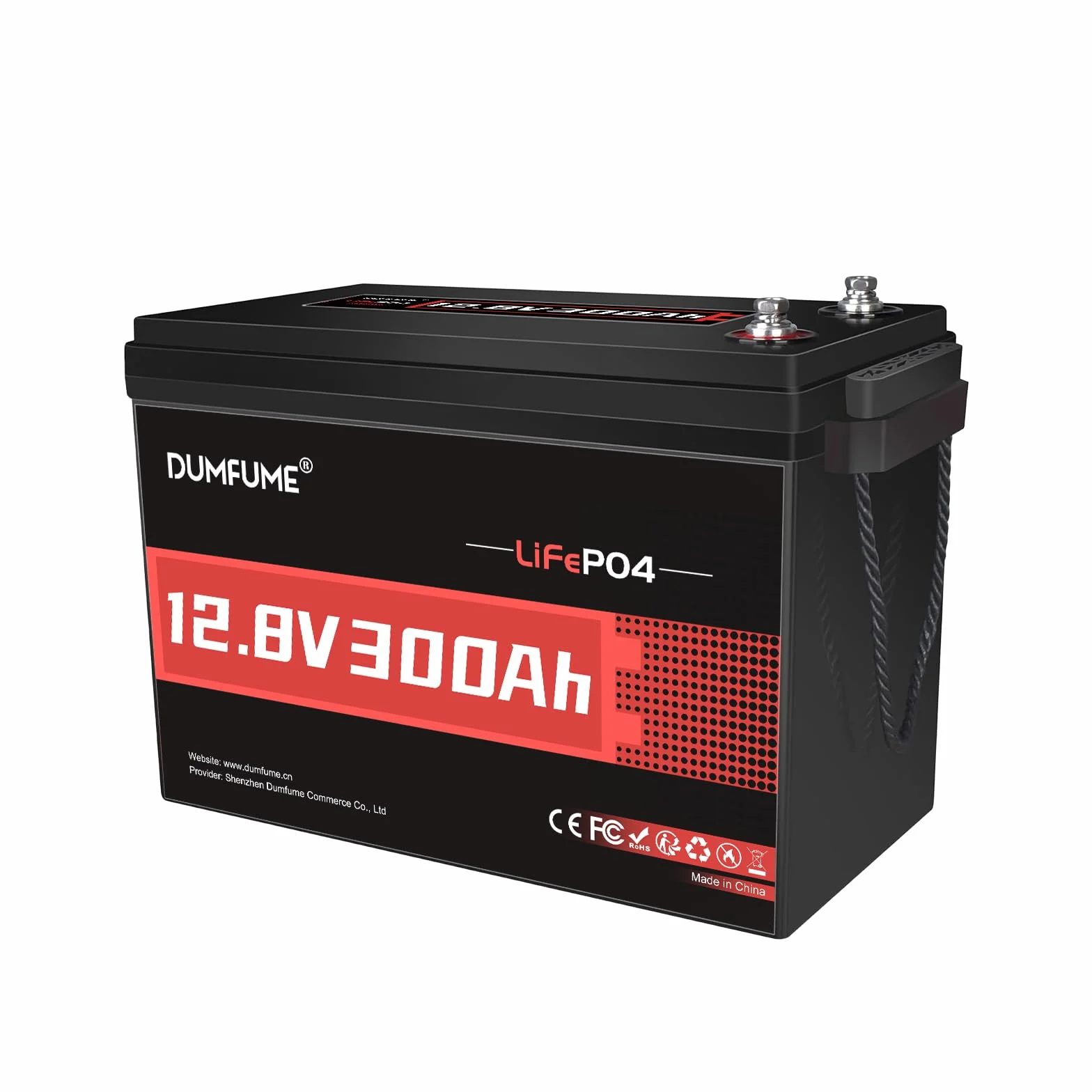 12V 300Ah Bateria Litowa LiFePO4 3840Wh BMS 200A, 6000+ Cykli, Żywotność 10 Lat, Akumulator LiFePO4 do Energii Słonecznej, Kampera, Kampingu, Fotowoltaiki, Domowego Magazynu Energii