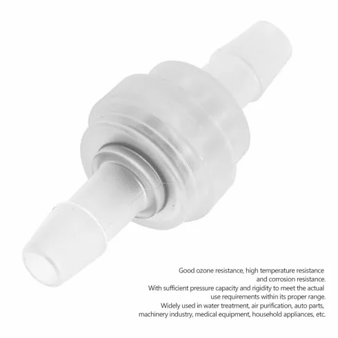 5 Sztuk Plastikowy Zawór Zwrotny 6 mm z Gumy Fluorowej, Anty-Ozon, Do Uzdatniania Wody i Oczyszczania Wody – Zawór Odcinający Przepływ, Akcesoria do Zaworów, Wytrzymały Plastikowy Zawór