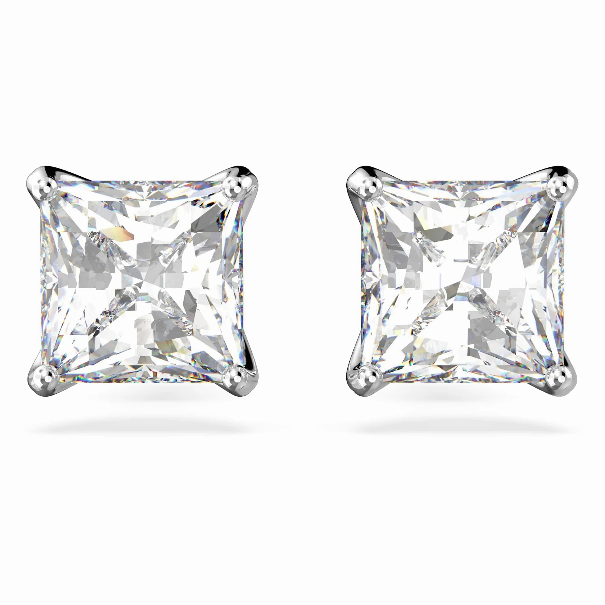 Swarovski Stilla Attract Kolekcja kolczyki sztyfty, biały, pokryty rodem
