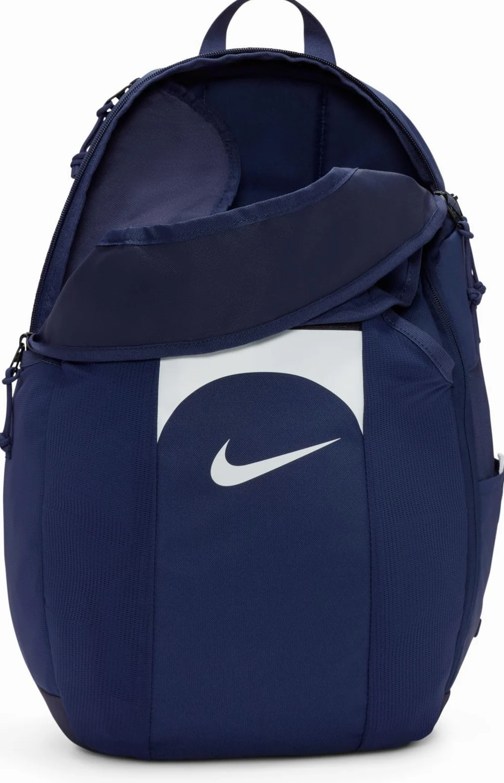 Nike Unisex Backpack Academy Storm-Fit, Midnight Navy/Midnight Navy/White, DV0761-410, 30 l, granatowy (Midnight Navy/Midnight Navy/White), 30L, Soccer