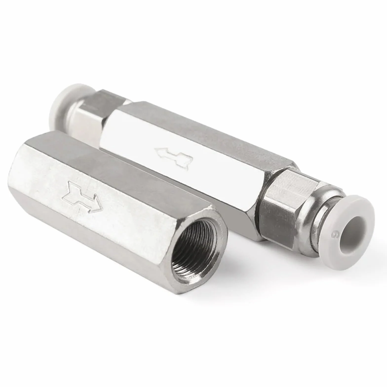 Zawór zwrotny powietrza 6mm 8mm 10mm 1/4 OD wąż zawór jednokierunkowy powietrze gaz jednokierunkowy zawór mosiężny Adapter do montażu rur sprężarki powietrza(CV-01BSP 4MM)