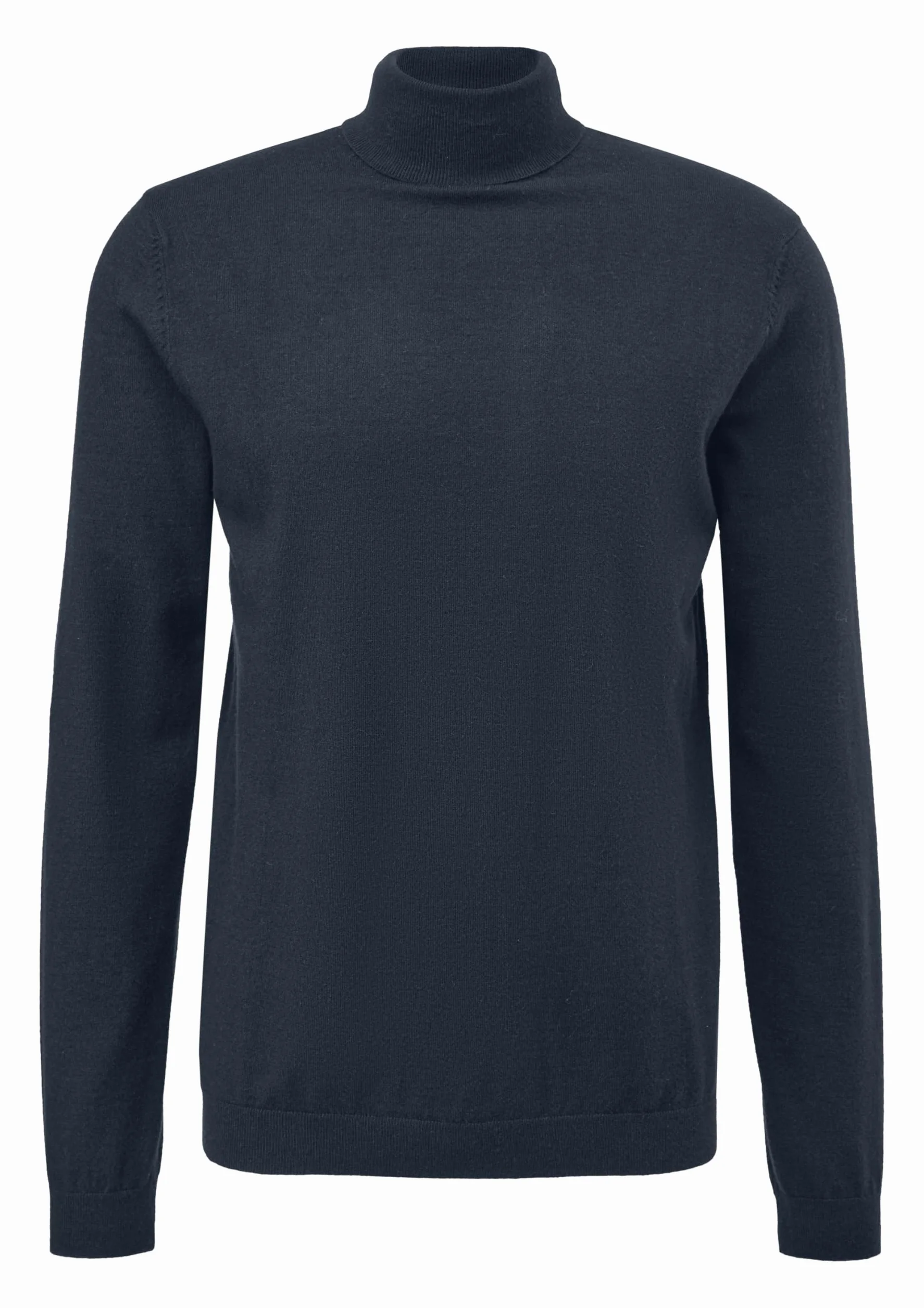 QS Sweter z golfem, czarny, XL