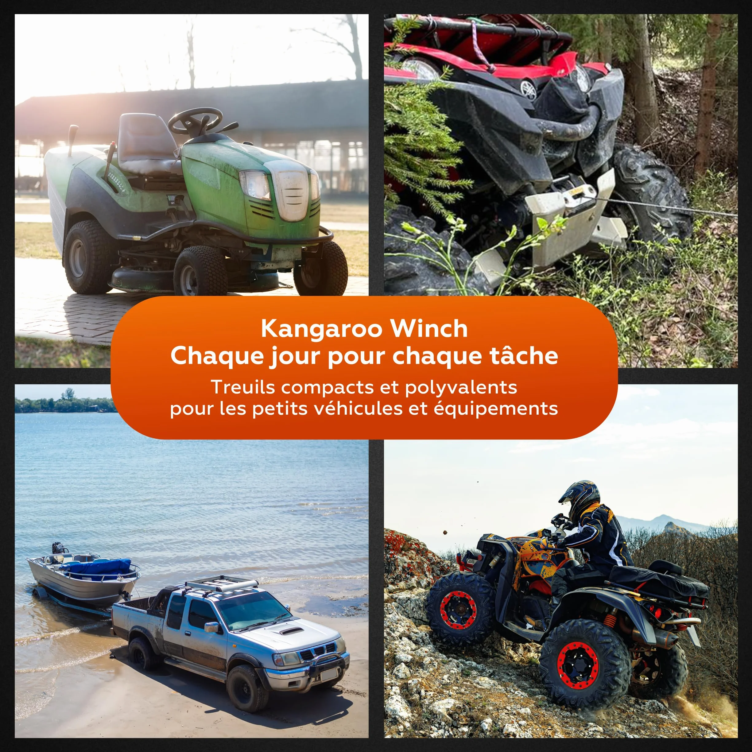 Elektryczna wciągarka linowa 12V - 3500 LBS / 1587 kg siła ciągnąca - Idealna do ATV, quadów i zastosowań offroad - Wytrzymała konstrukcja - W zestawie linka stalowa i pilot zdalnego