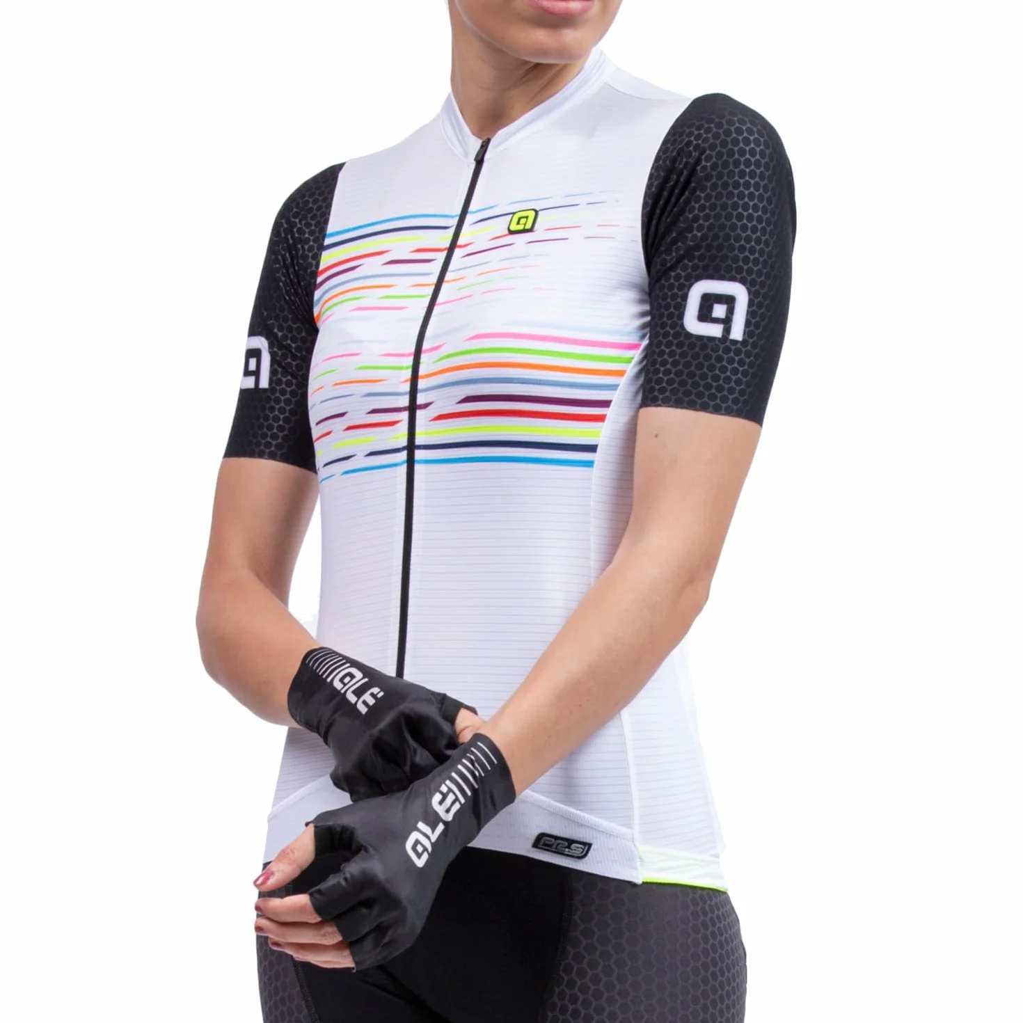 Alé Cycling damska koszulka z krótkim rękawem biała L