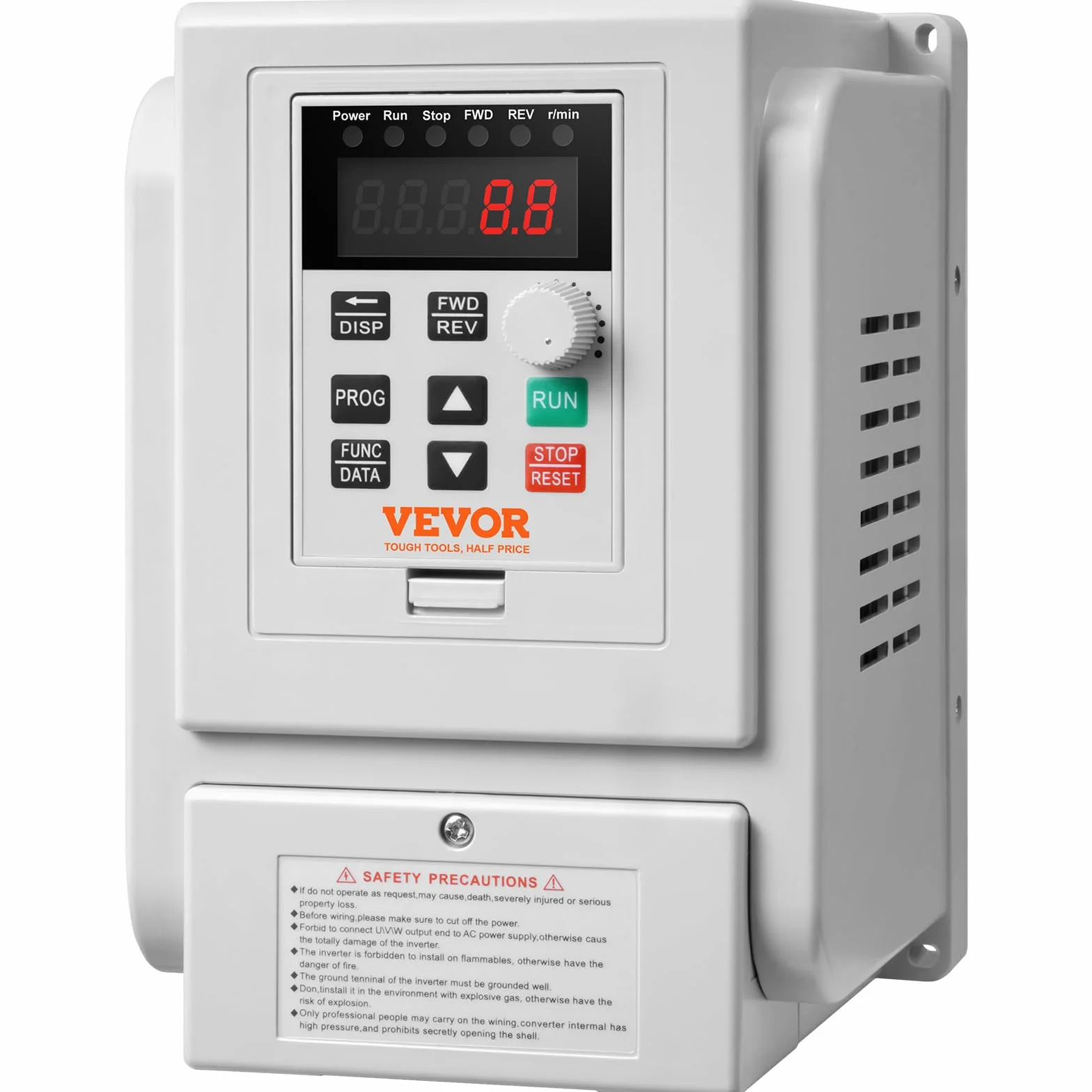 VEVOR 2,2 kW 10 A 3 KM przetwornica częstotliwości VFD AC 220–240 V regulator częstotliwości, regulator prędkości, przetwornik częstotliwości, silnik falownika, VFD, zmienna częstotliwość, w zestawie