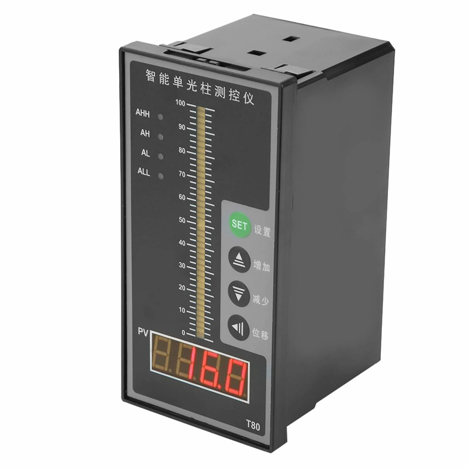 Inteligentny Regulator Ciśnienia AC220V, Wskaźnik Poziomu Cieczy T80, 4-20mA, Precyzyjny Czujnik Poziomu w Kolumnie Świetlnej
