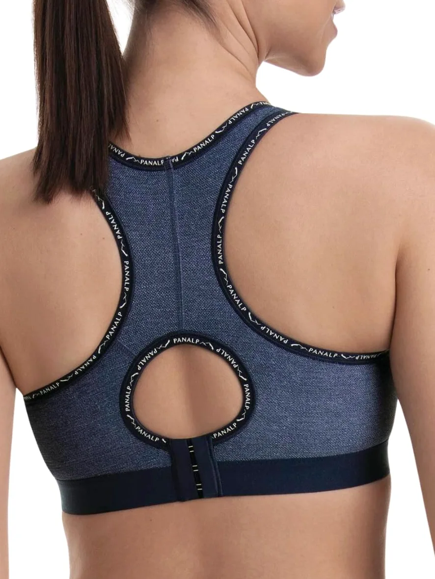 Anita - Pan Alp - damski biustonosz sportowy - Racerback, Jeans, 80C