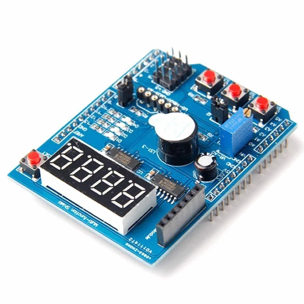 Hailege Wielofunkcyjny interfejs Tarcza Protype Shield Rozszerzenie Board dla Arduino UNO MAGE 2560 z DS18B20 LM35 odbiornik podczerwieni brzęczyk Bluetooth funkcja rozszerzenia interfejsu
