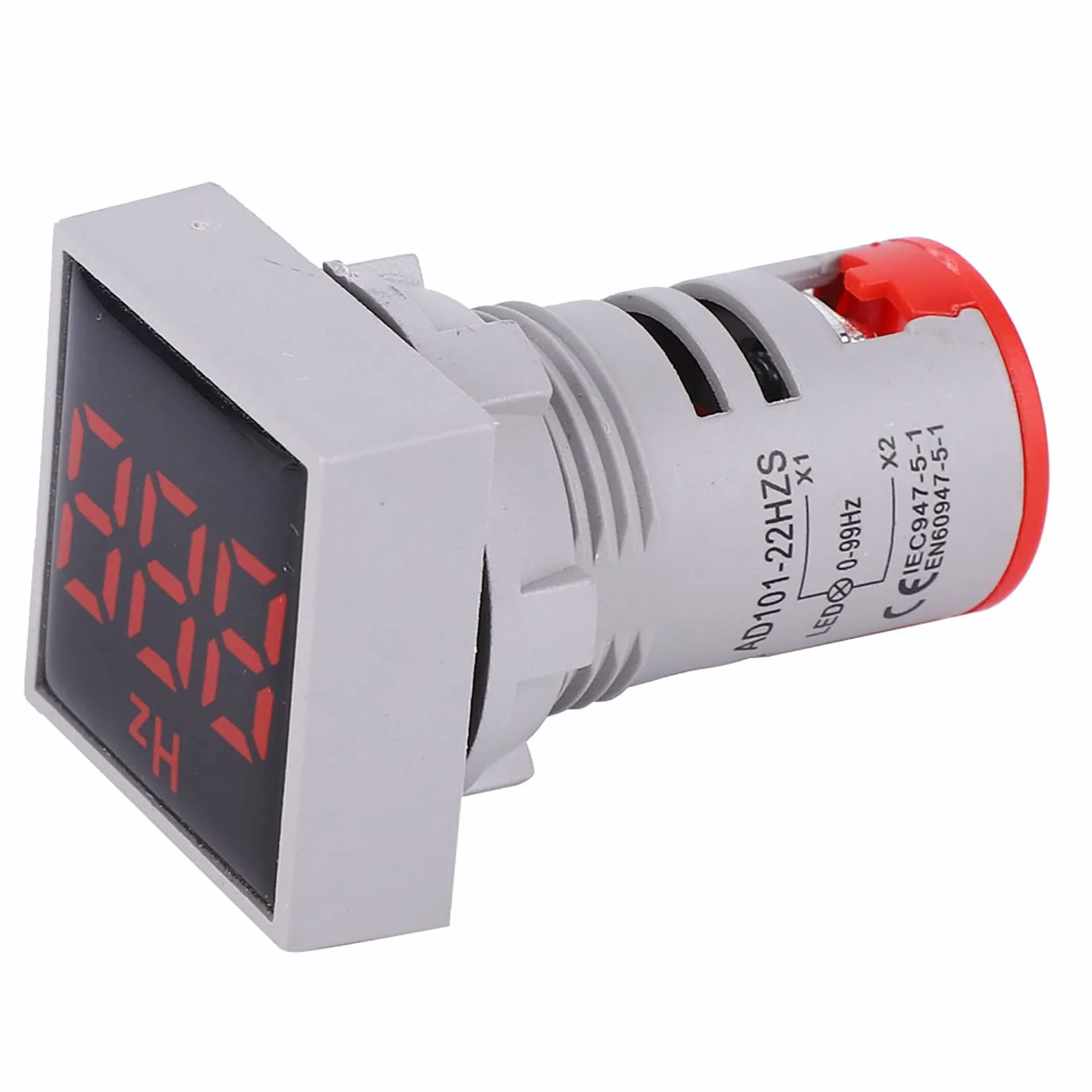 Wskaźnik Częstotliwości AC 100~380V 20~75Hz Kwadratowy Wyświetlacz Cyfrowy Wskaźnik LED Wskaźnik Częstotliwości Urządzenie do Pomiaru Częstotliwości Urządzenie do Testowania