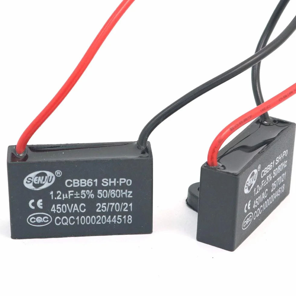 DollaTek 2 szt. CBB61 1.2uF 450V AC 50 / 60Hz wentylator silnika pr?du kondensatora