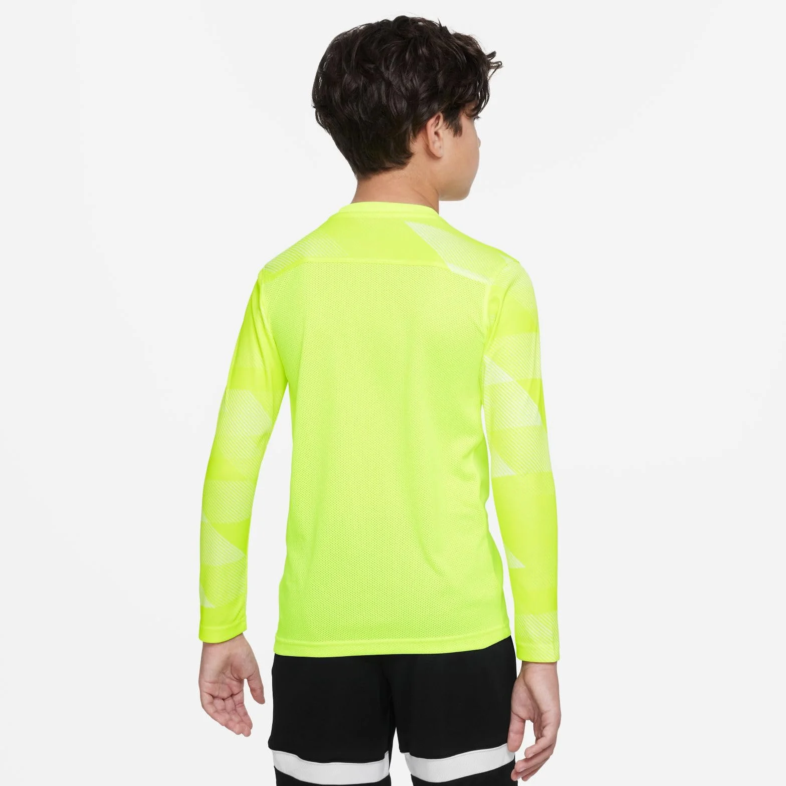 Nike chłopięcy Y NK DRY PARK IV JSY LS GK koszulka z długim rękawem, wolt/biały/(czarny), L