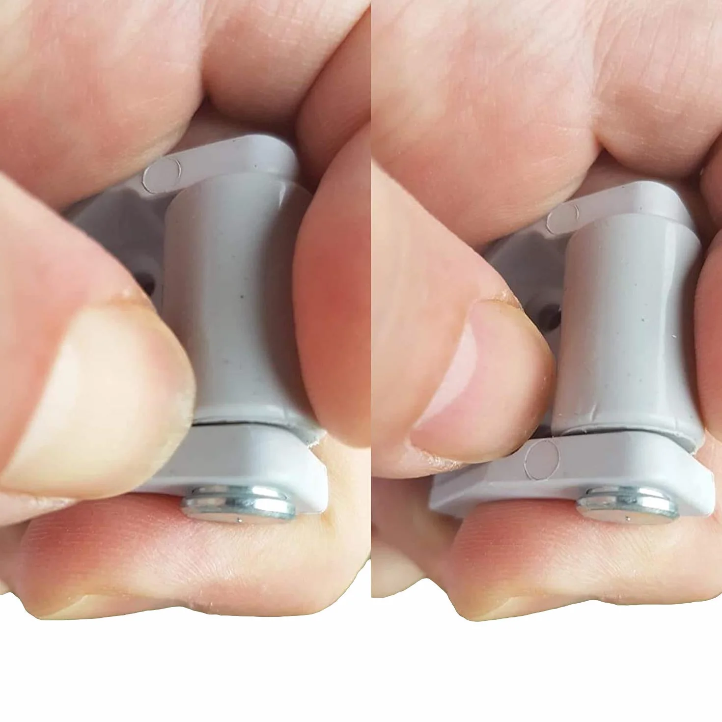 Małe plastikowe kółka 16 mm (opakowanie 8 szt.) – trwałe, nieobrotowe kółka do mebli, urządzeń i wyposażenia – śruby w zestawie