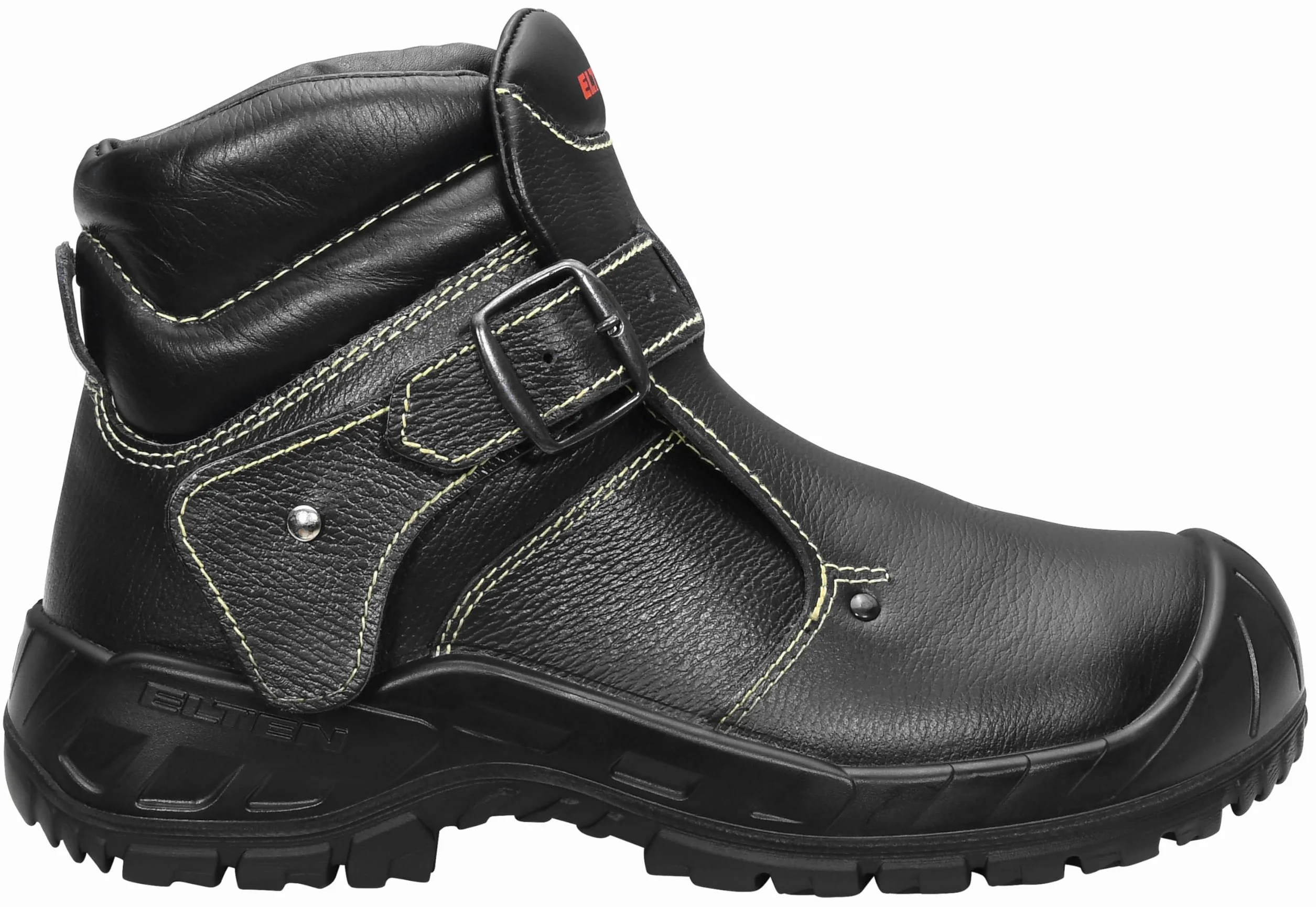 ELTEN CARL S3 HI, męskie buty ochronne, skórzane, stalowy nosek, lekkie, wytrzymałe, czarne, rozmiar: 46