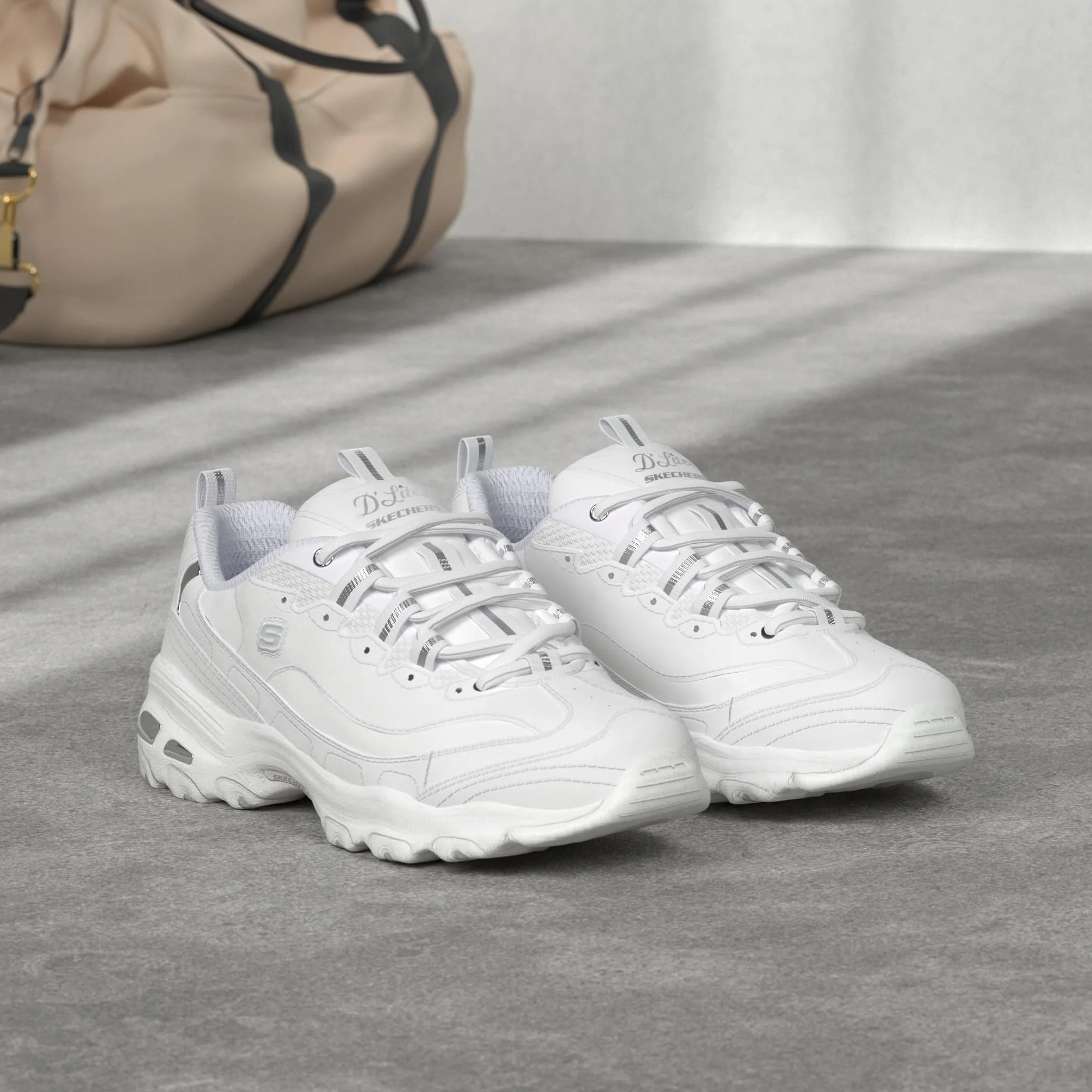 Skechers Kobiety D'lites Fresh Start WideModne trampki