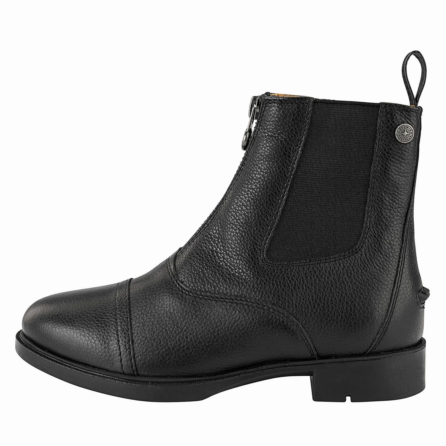 SUEDWIND FOOTWEAR Buty do jazdy konnej »Kids FZ wygodne kozaki ze skóry bydlęcej | odporne na działanie wody | świetne dopasowanie | wytrzymała gumowa podeszwa | kolor: czarny | rozm. 29-41, czarny - czarny - 33 EU